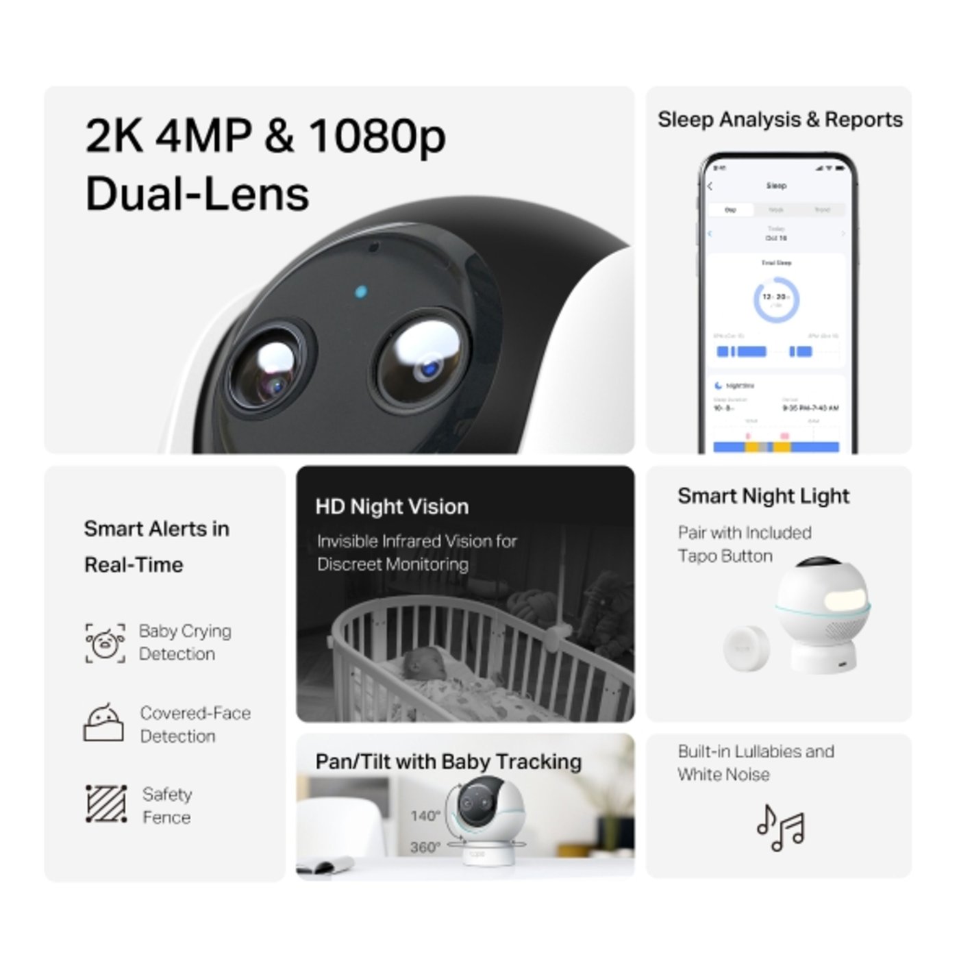 TP-link Tapo C840 Babymonitor med Wi-Fi