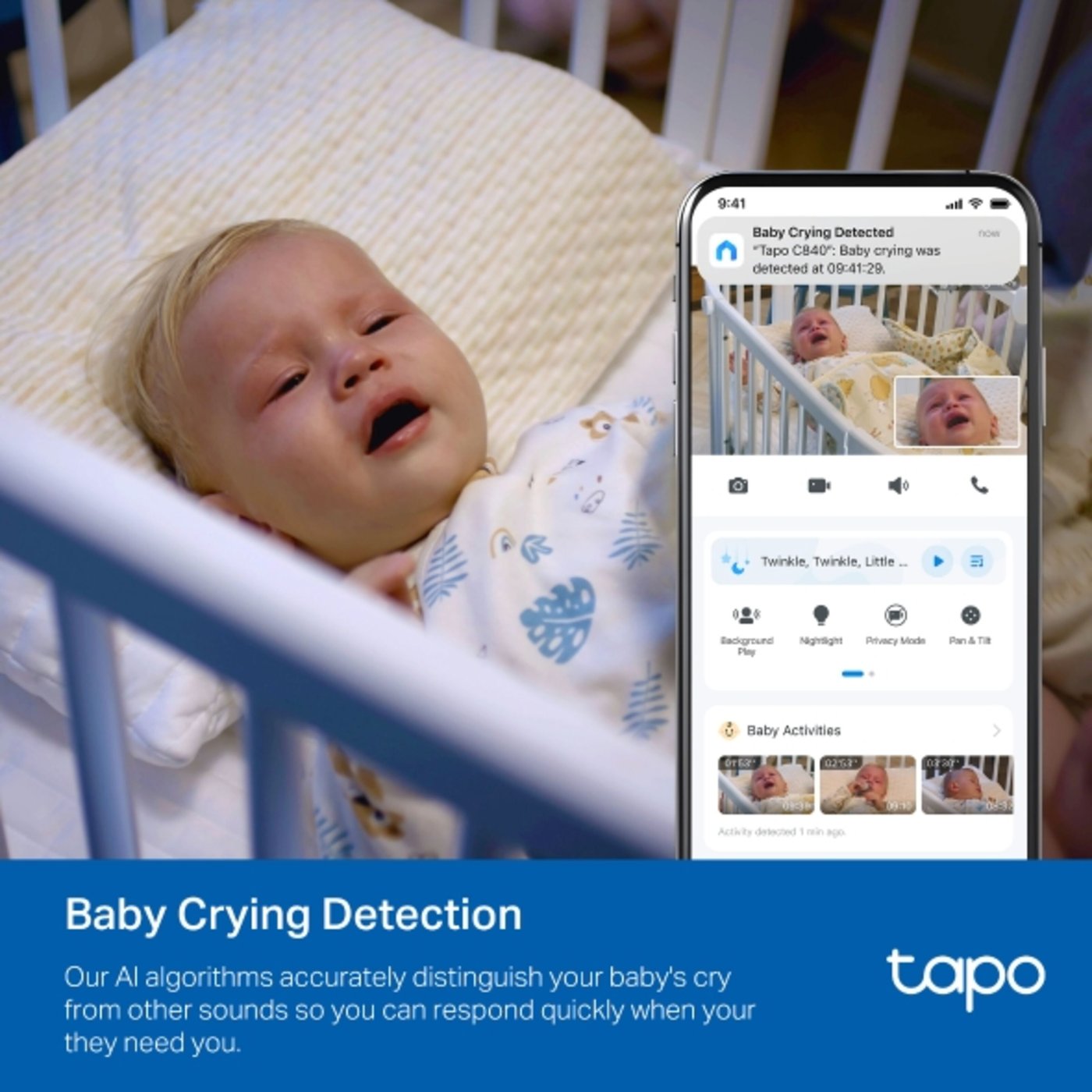 TP-link Tapo C840 Babymonitor med Wi-Fi