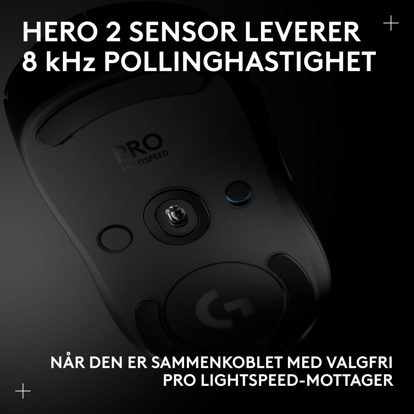 Logitech G Pro 2 Trådløs gamingmus for proffer Svart