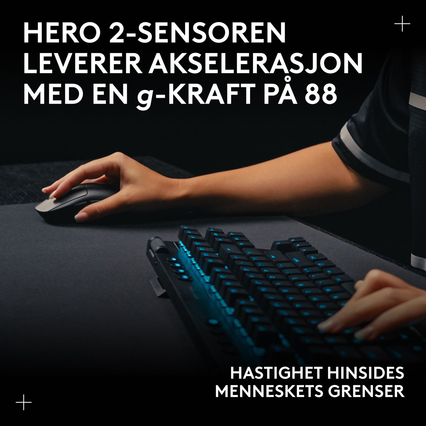Logitech G Pro 2 Trådløs gamingmus for proffer Svart
