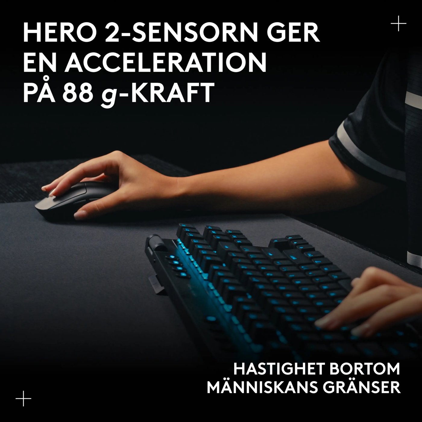 Logitech G Pro 2 Trådlös gaming-mus för proffs Svart