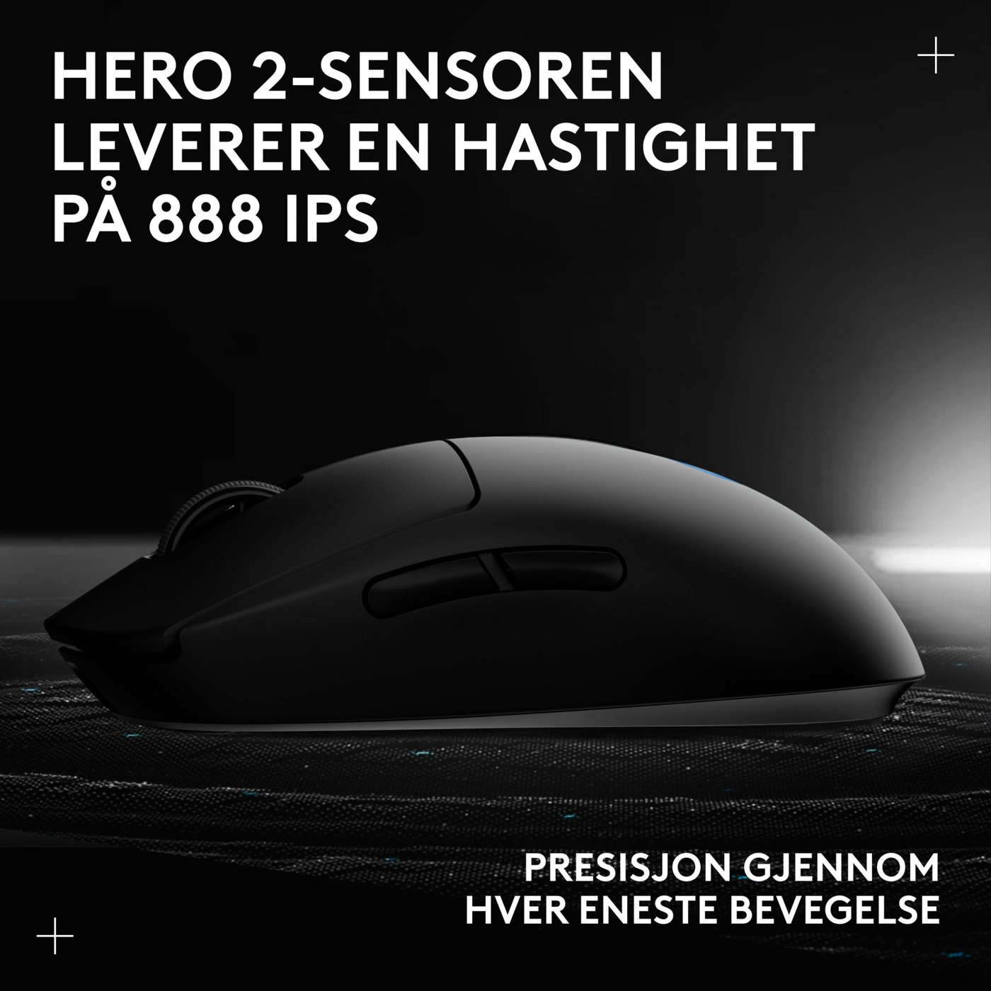 Logitech G Pro 2 Trådløs gamingmus for proffer Svart