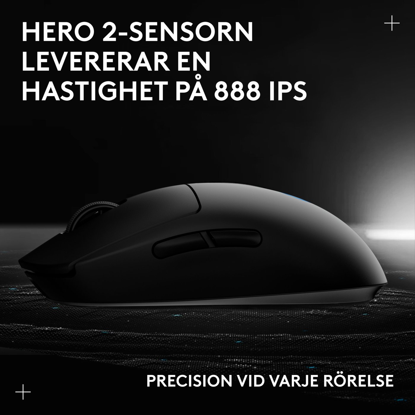 Logitech G Pro 2 Trådlös gaming-mus för proffs Svart