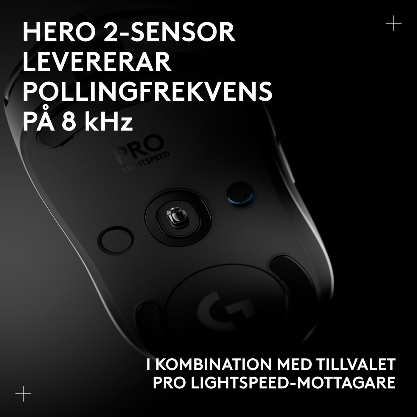Logitech G Pro 2 Trådlös gaming-mus för proffs Vit