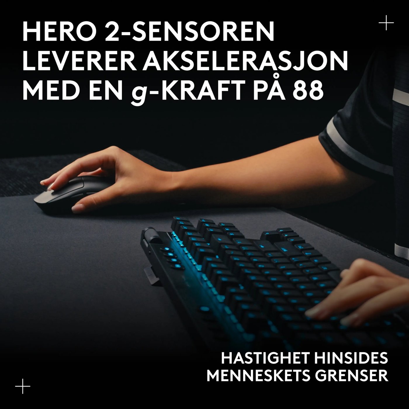 Logitech G Pro 2 Trådløs gamingmus for proffer Hvit