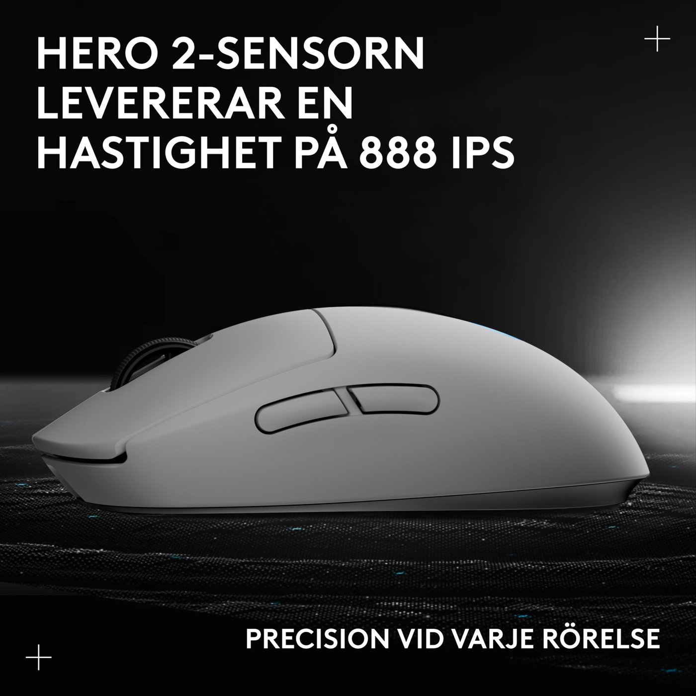 Logitech G Pro 2 Trådlös gaming-mus för proffs Vit