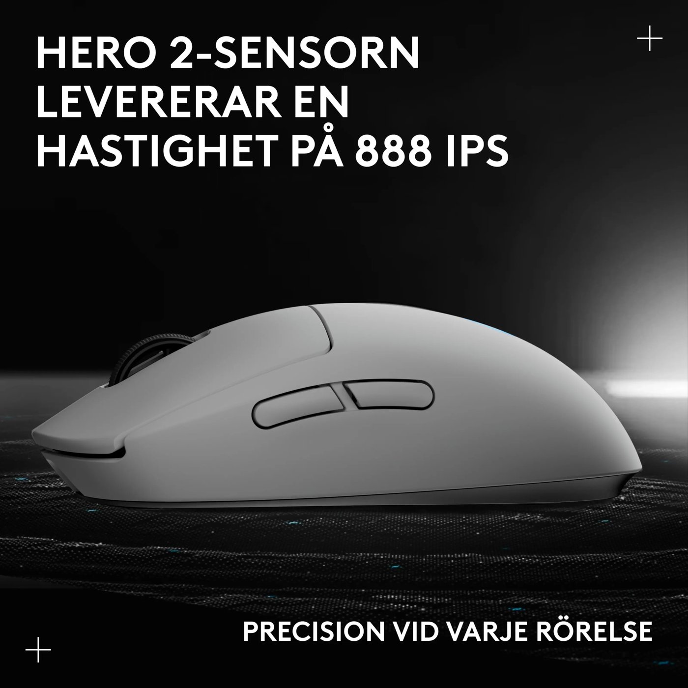 Logitech G Pro 2 Trådlös gaming-mus för proffs Vit