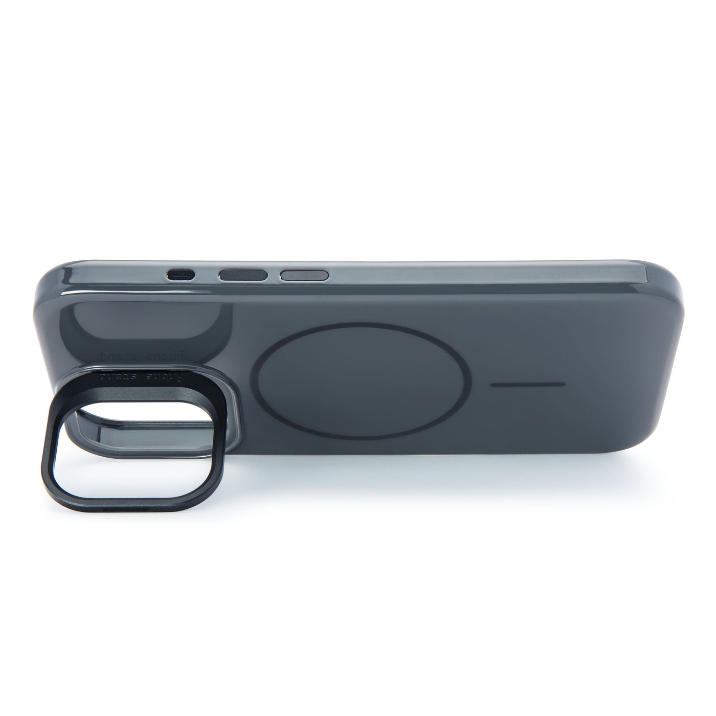 Linocell Flip Stand Case Mobildeksel for iPhone 17 Svart