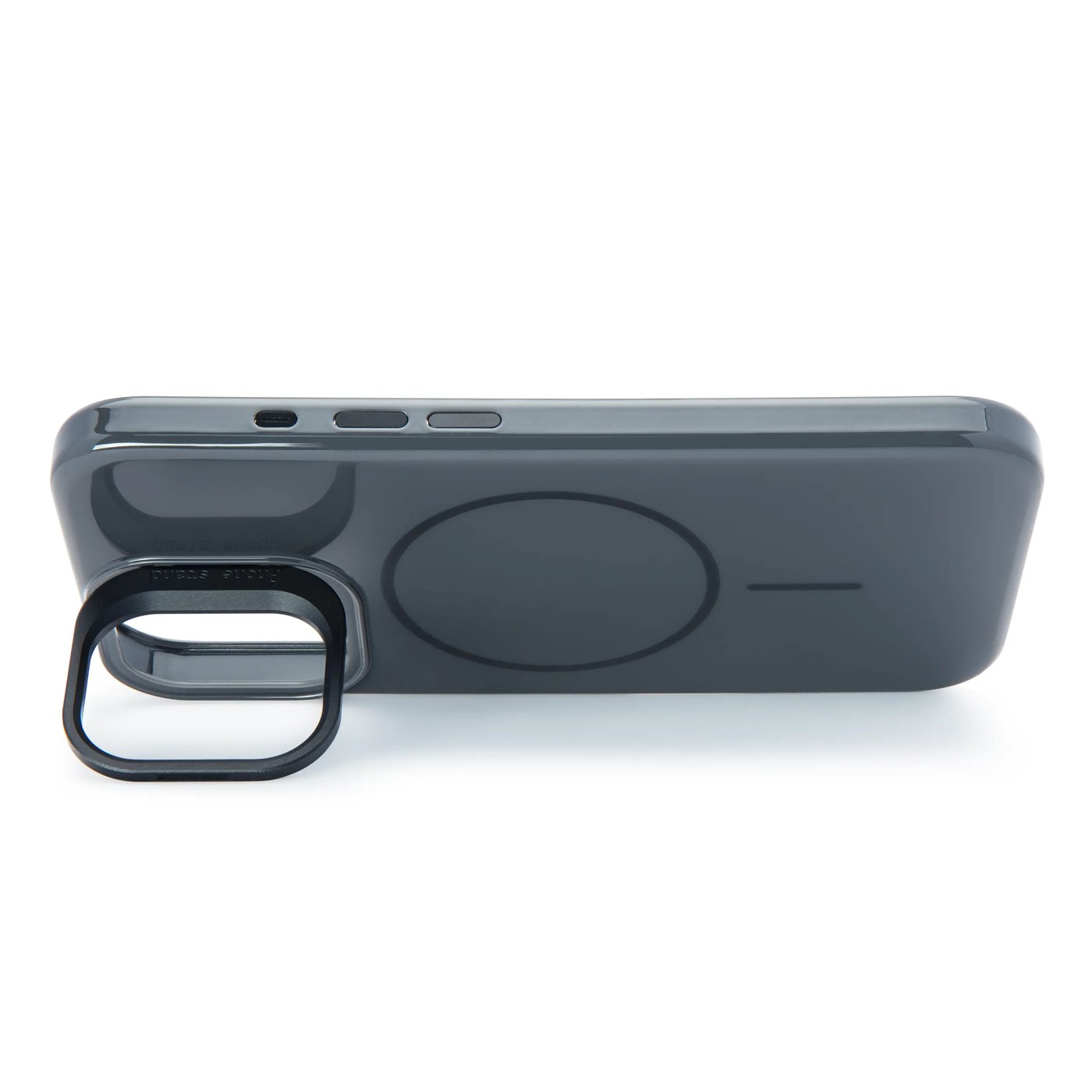 Linocell Flip Stand Case Mobildeksel for iPhone 17 Svart