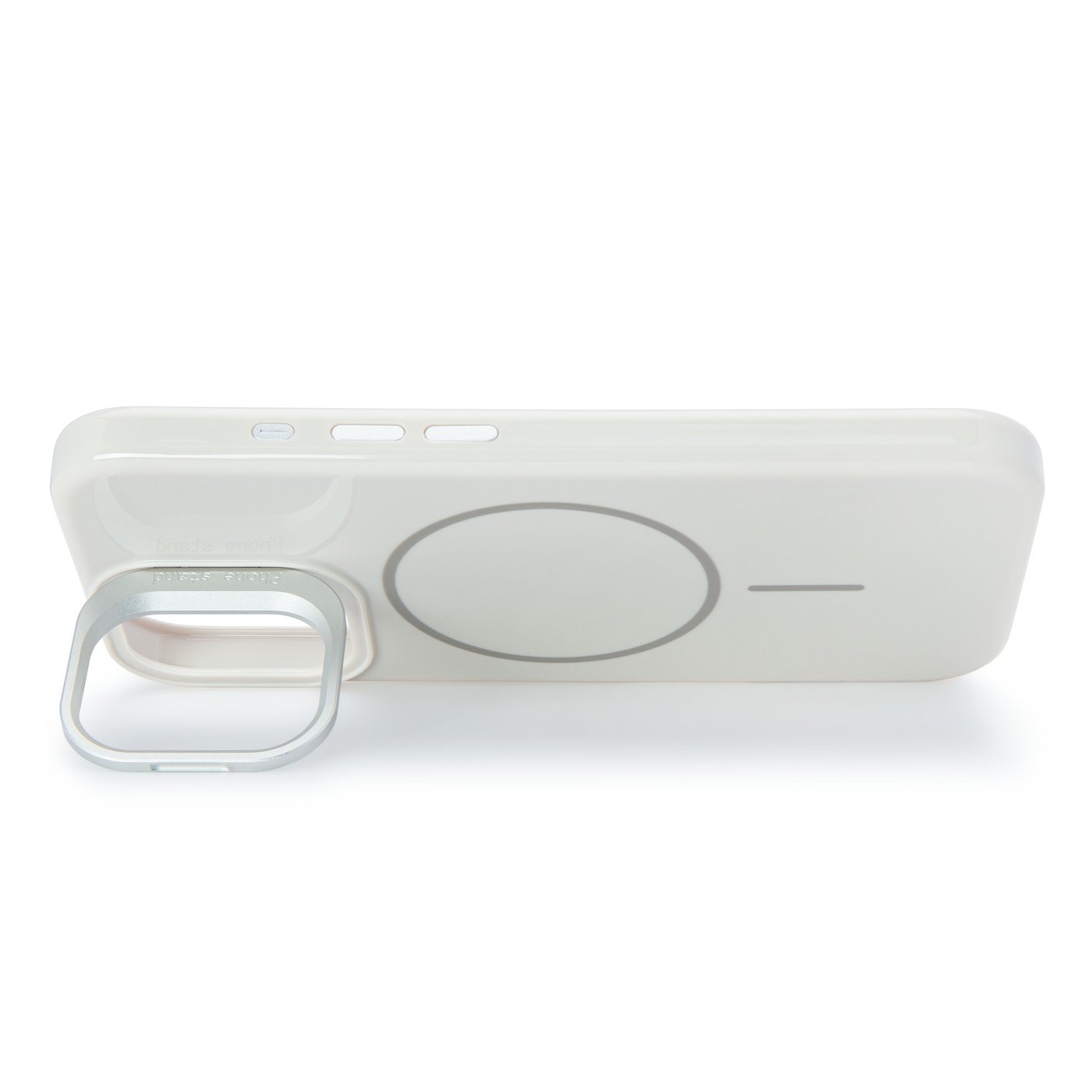 Linocell Flip Stand Case Mobilskal för iPhone 17 Vit