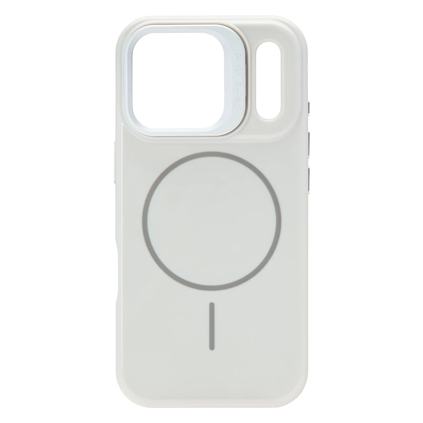 Linocell Flip Stand Case Mobildeksel for iPhone 17 Pro / 18 Pro Hvit