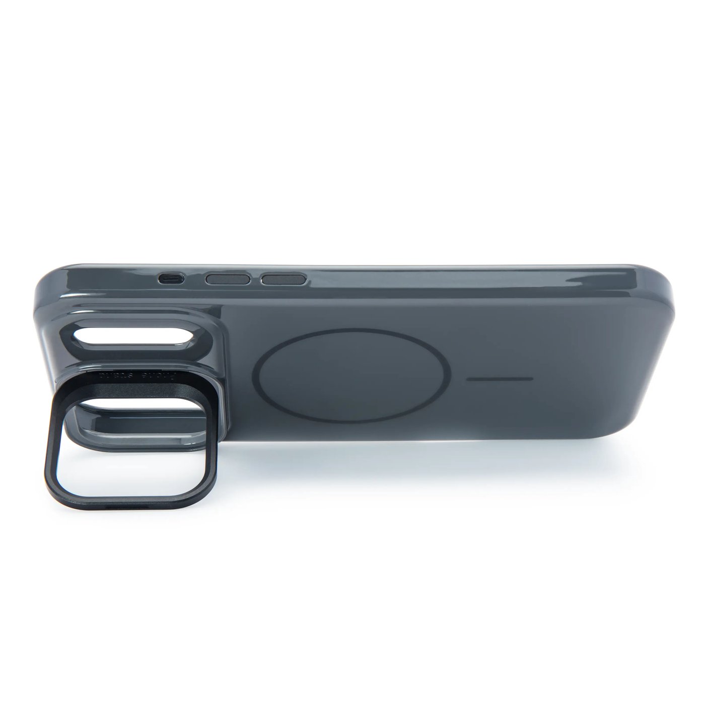 Linocell Flip Stand Case Mobildeksel for iPhone 17 Pro Max / 18 Pro Max Svart