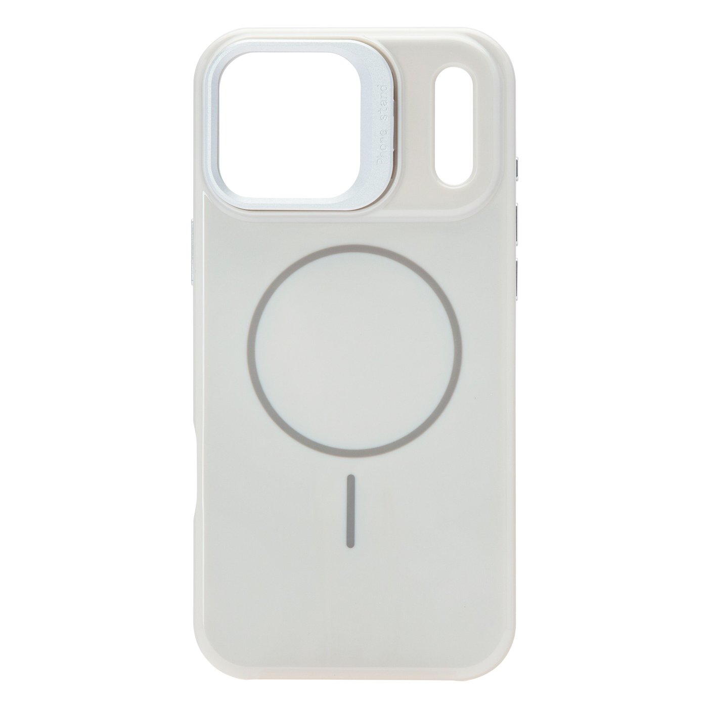Linocell Flip Stand Case Mobildeksel for iPhone 17 Pro Max Hvit