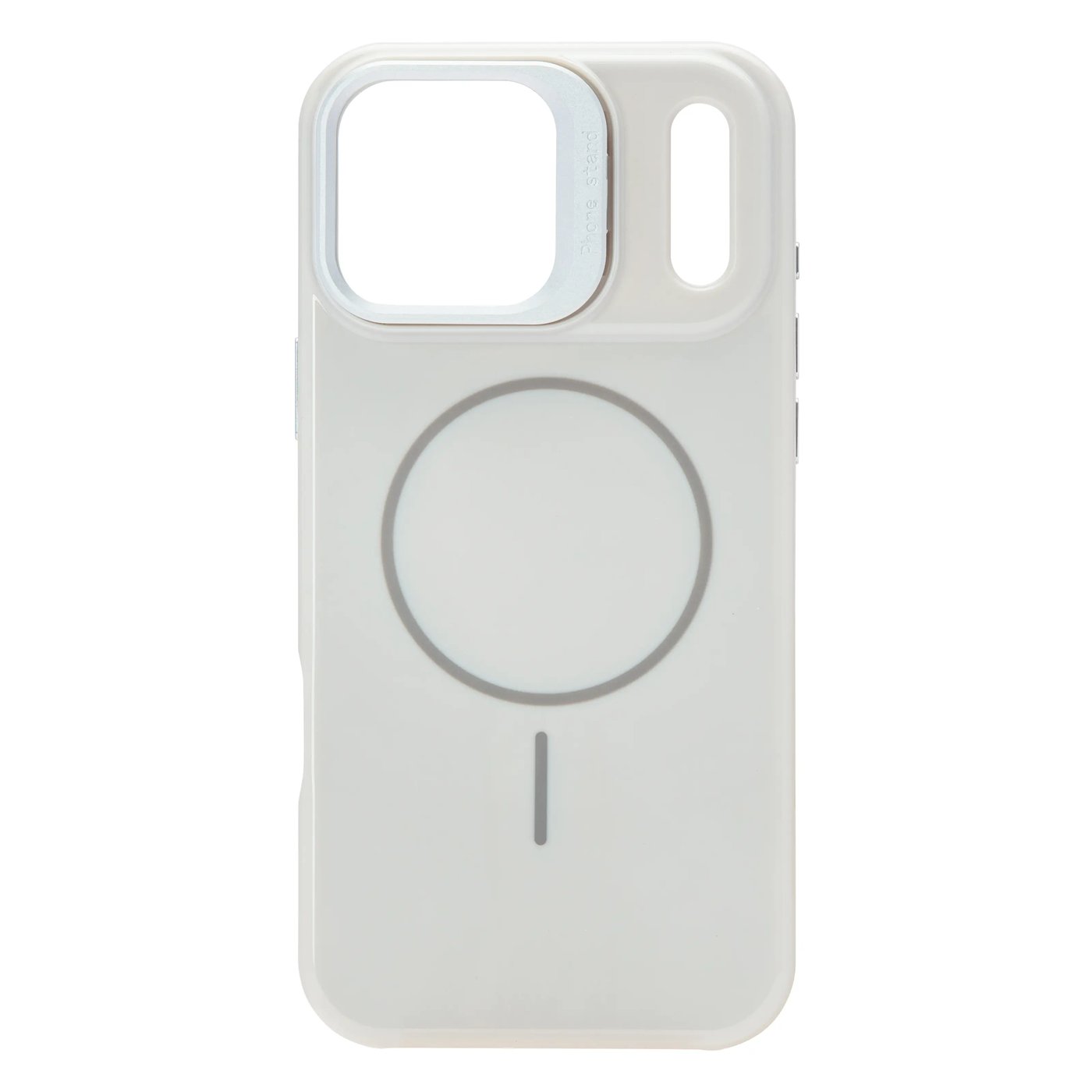 Linocell Flip Stand Case Mobildeksel for iPhone 17 Pro Max / 18 Pro Max Hvit