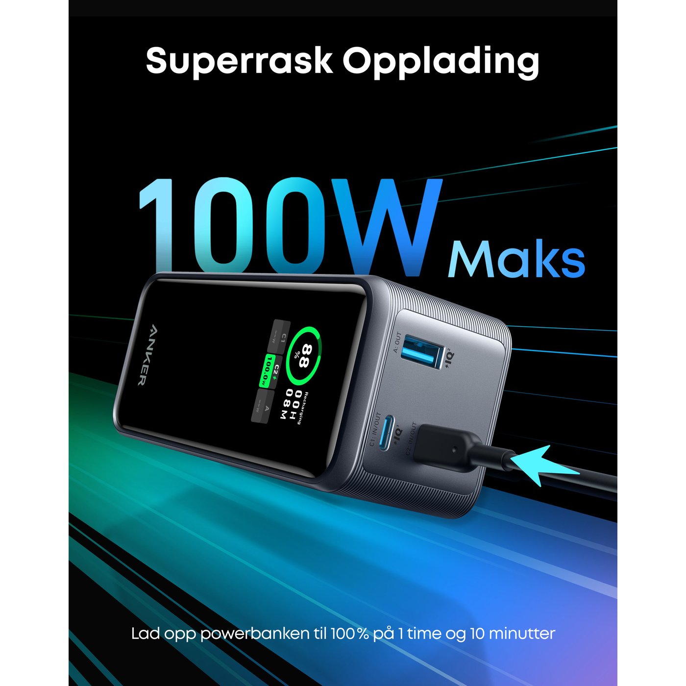 Anker Prime Powerbank 200 W PD 20 000 mAh