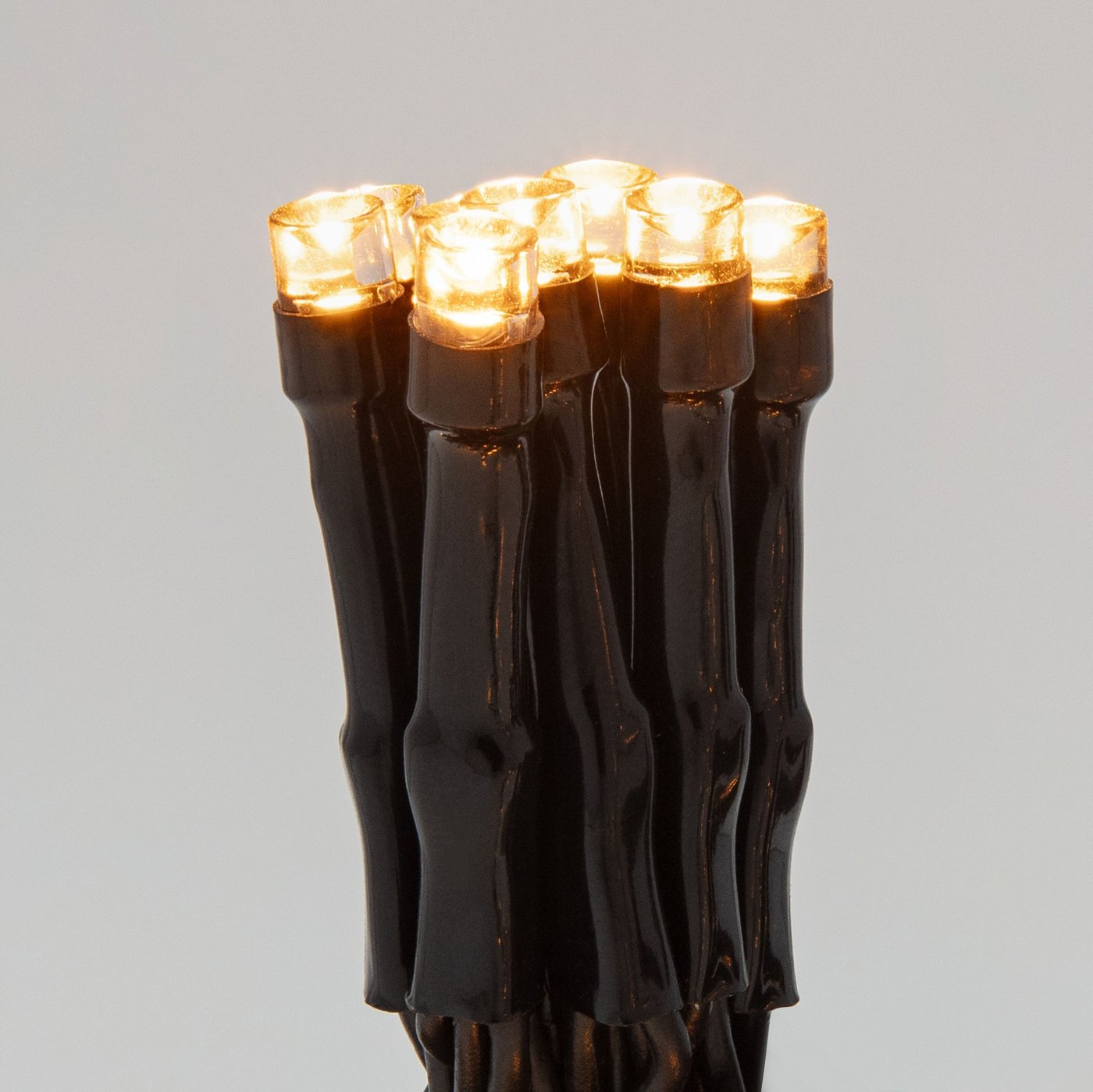 Lyslenke 48 LED 3,5 m, batteridrevet (svart)