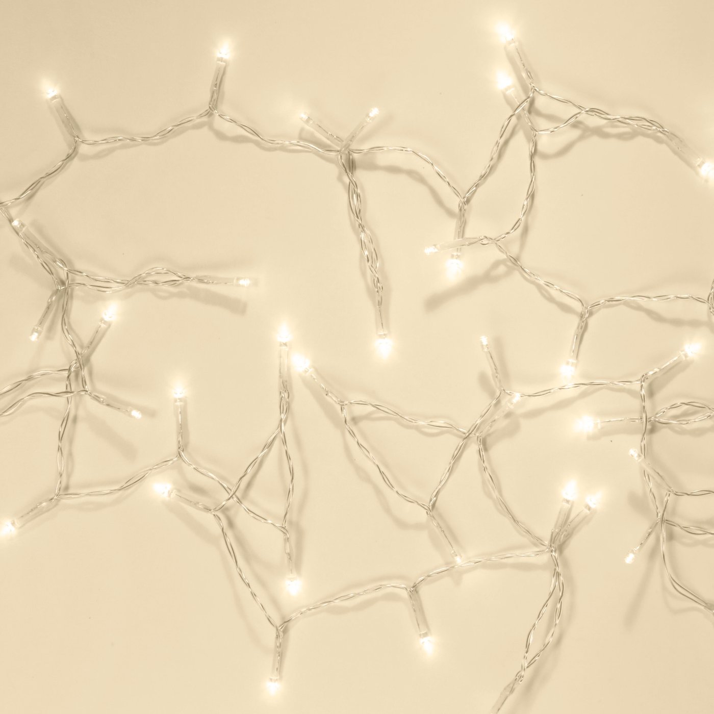 Ljusslinga 48 LED 3,5 m, batteridriven (klar)