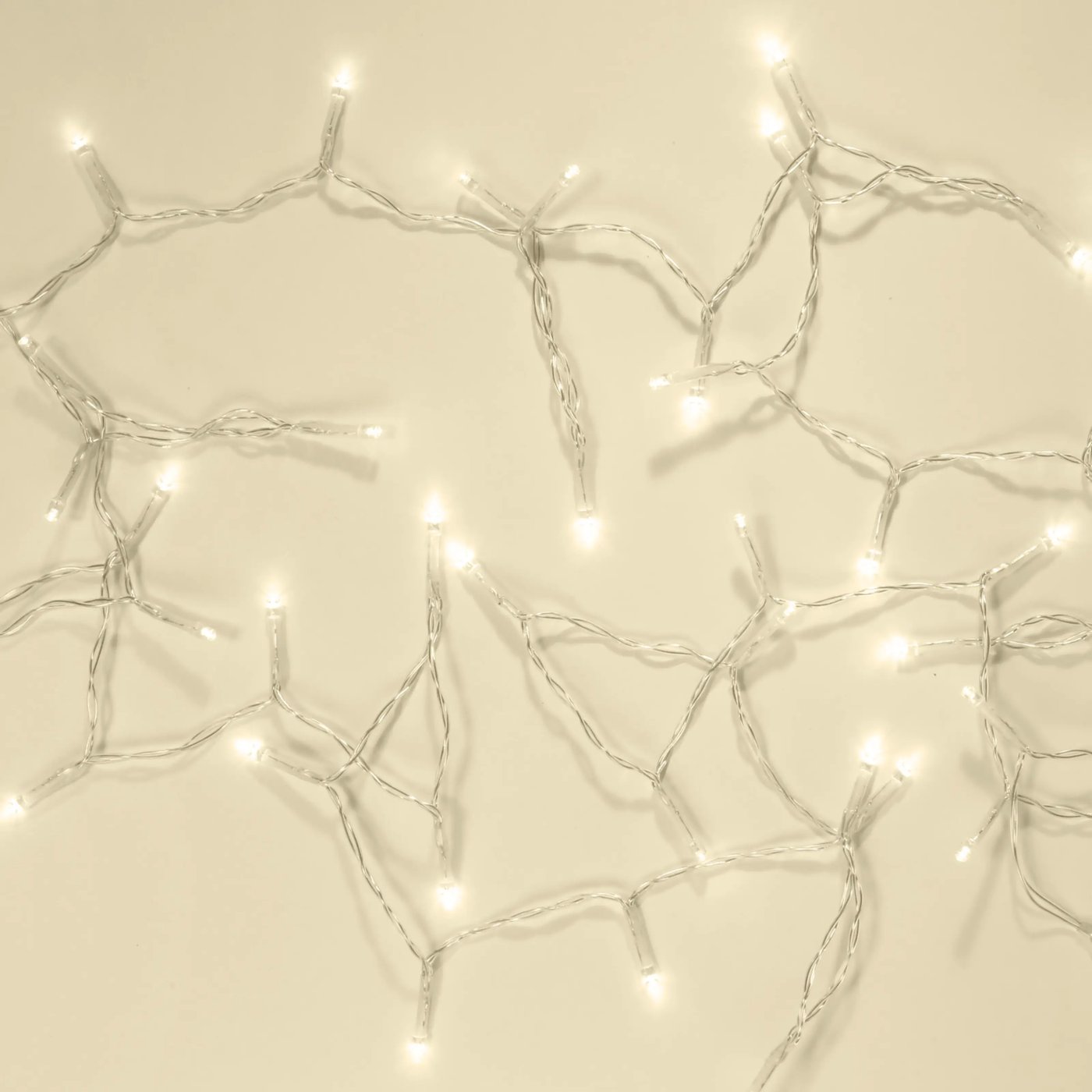 Ljusslinga 48 LED 3,5 m, batteridriven (klar)