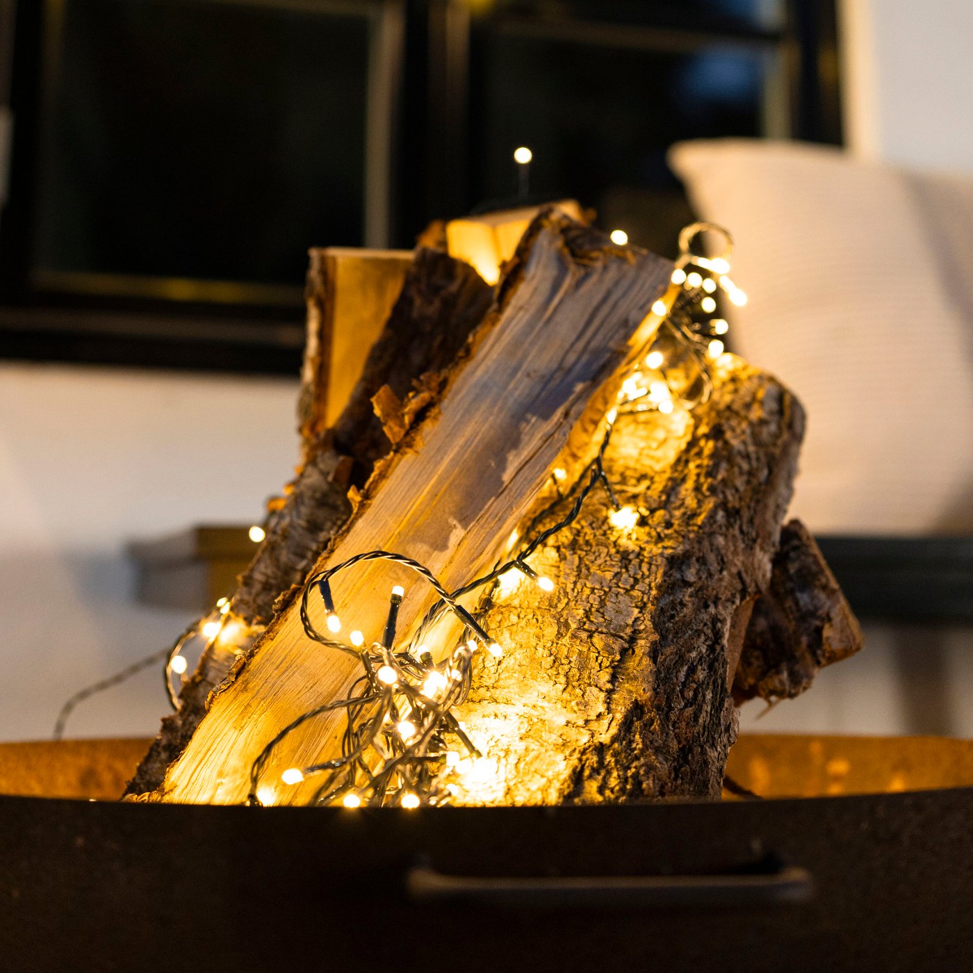 Lyslenke 48 LED 3,5 m, batteridrevet (klar)