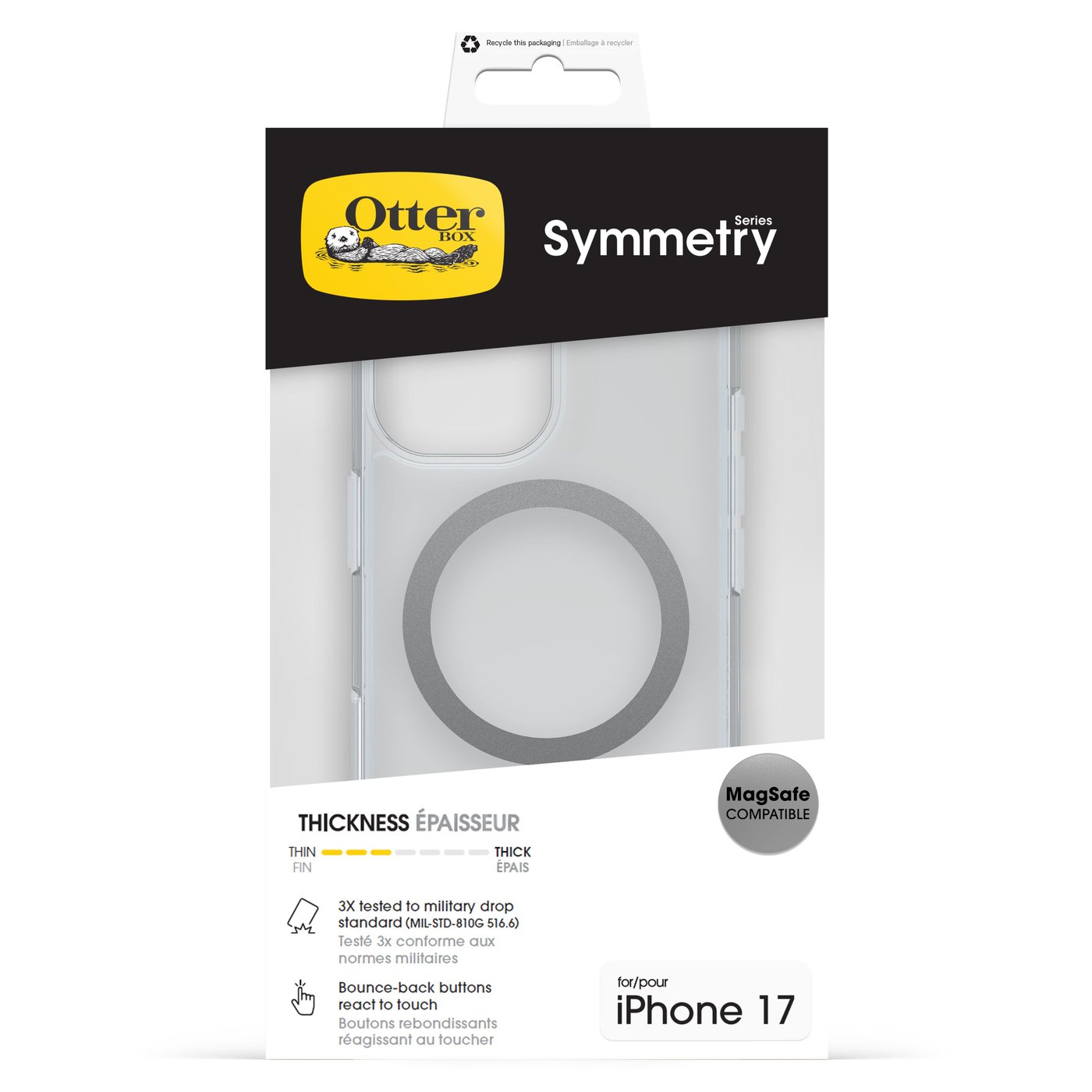 Otterbox Symmetry Magsafe för iPhone 17 Klar