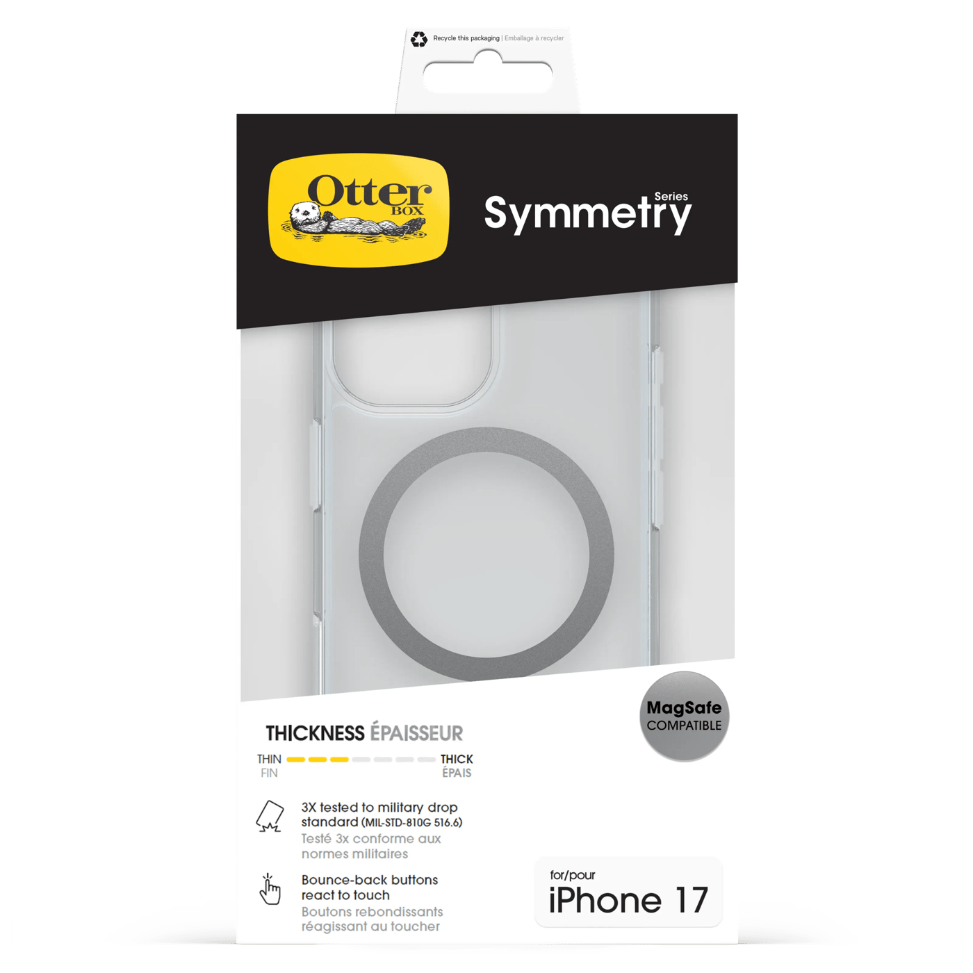 Otterbox Symmetry Magsafe för iPhone 17 Klar