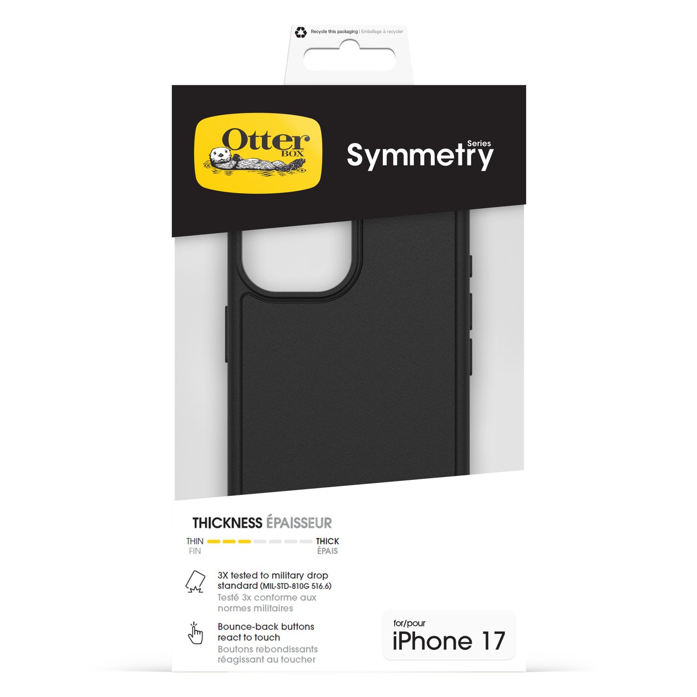 Otterbox Symmetry Magsafe för iPhone 17 Svart