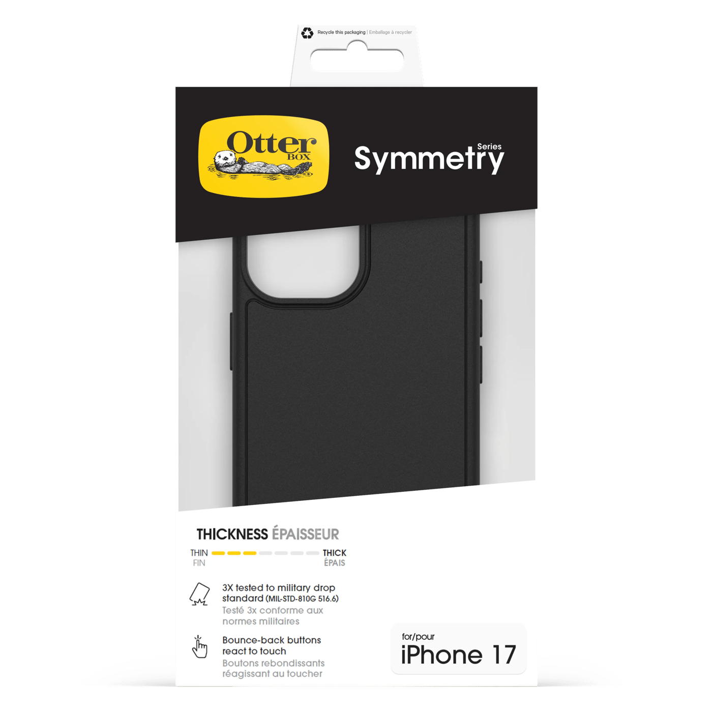 Otterbox Symmetry Magsafe för iPhone 17 Svart