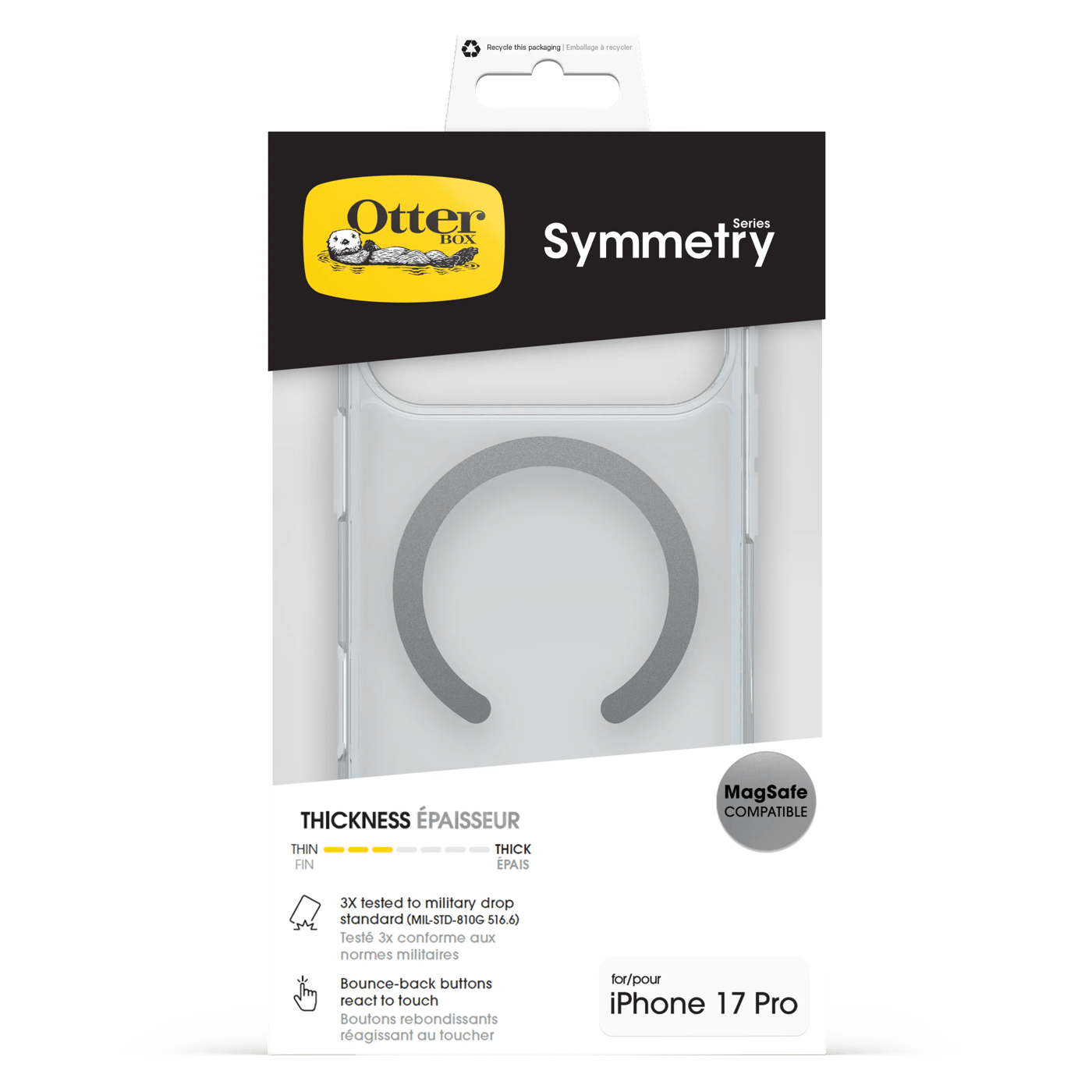 Otterbox Symmetry Magsafe för iPhone 17 Pro / 18 Pro Klar