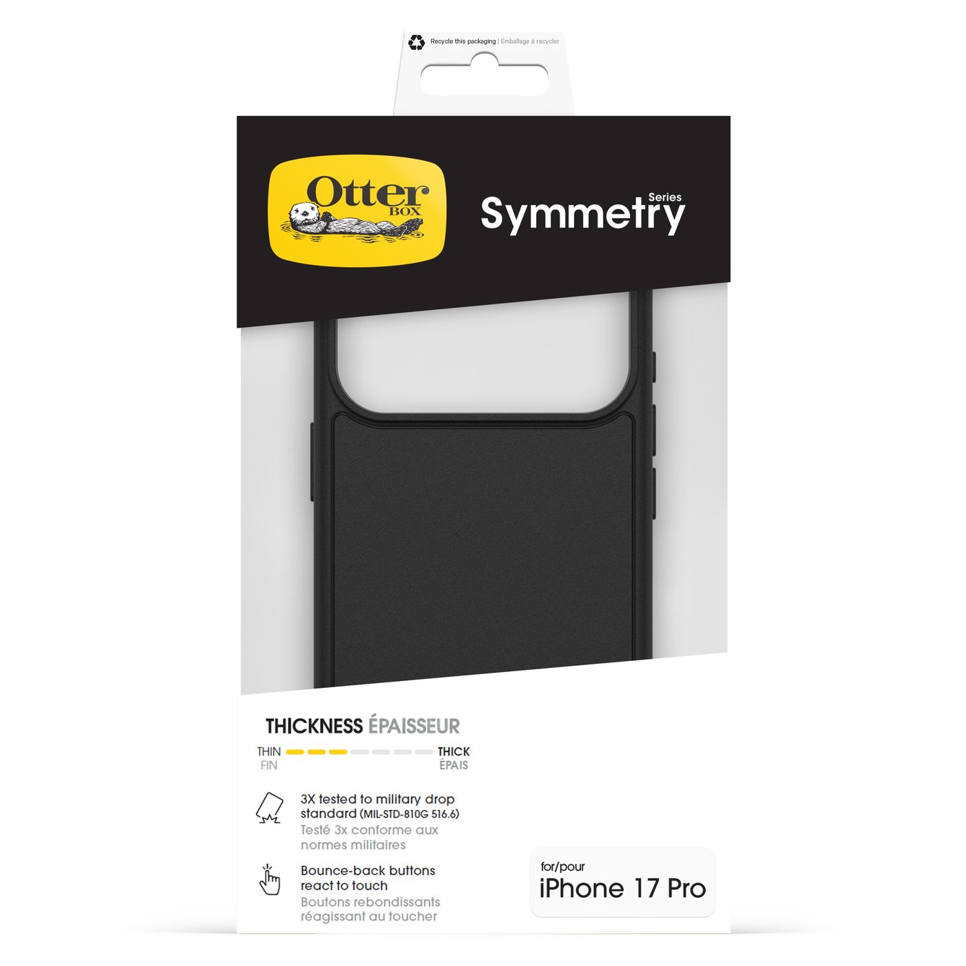 Otterbox Symmetry Magsafe för iPhone 17 Pro Svart
