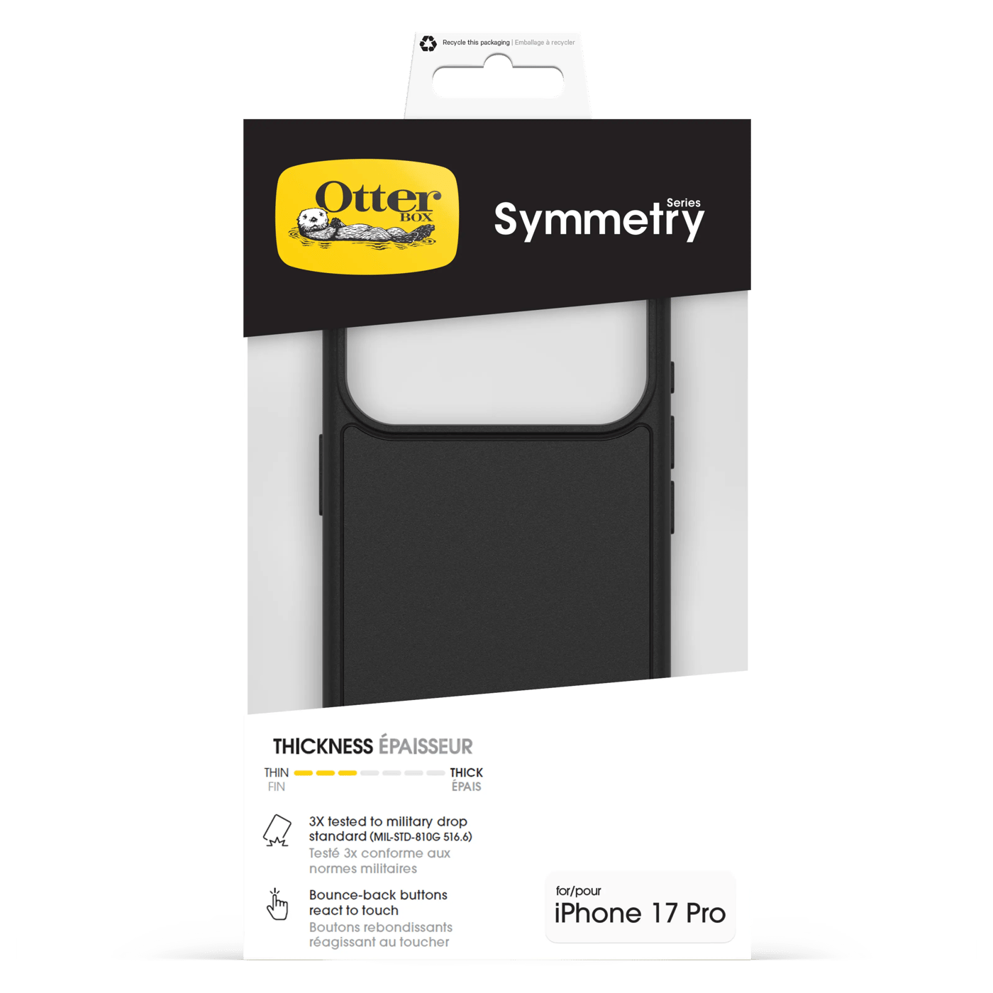 Otterbox Symmetry Magsafe for iPhone 17 Pro / 18 Pro Svart