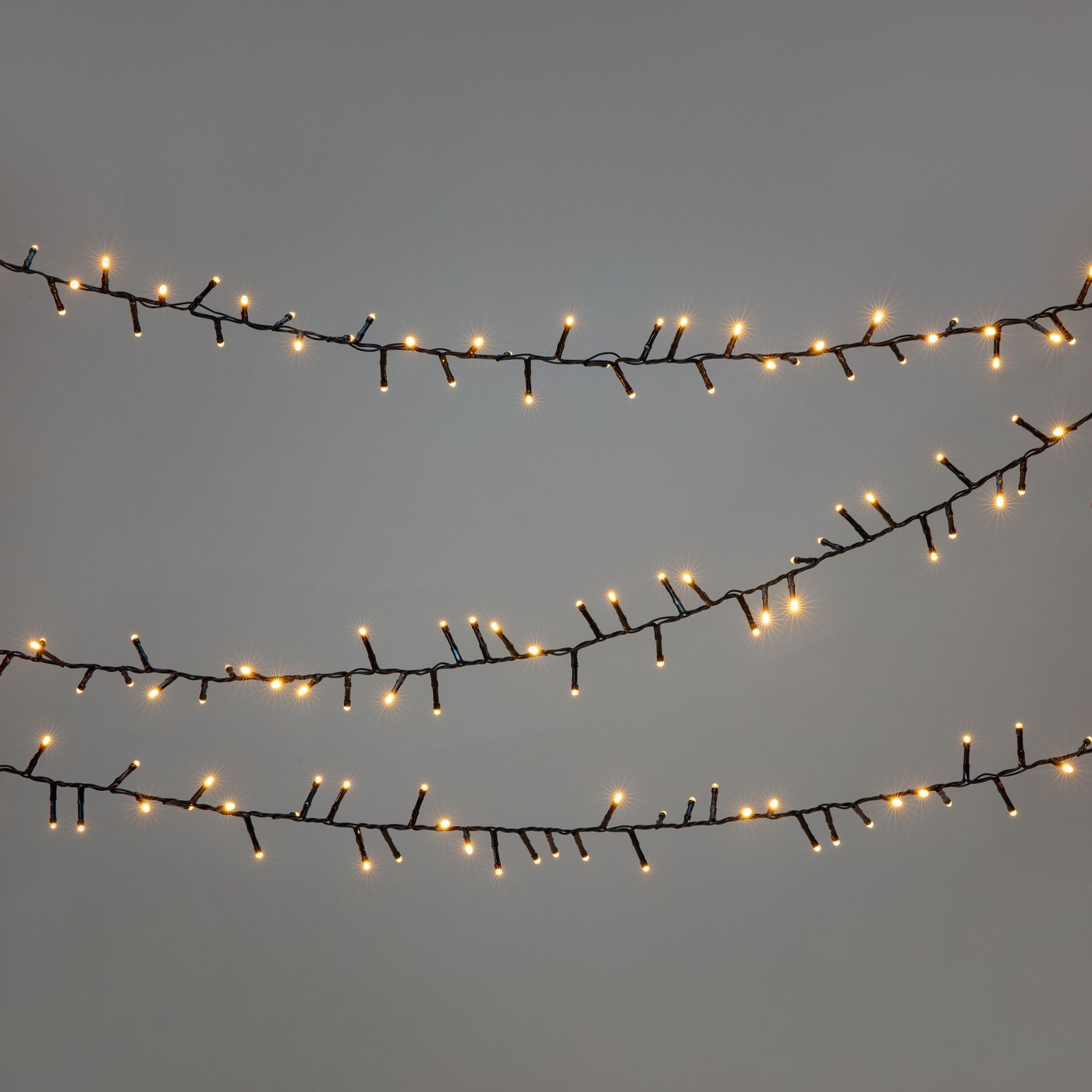 Ljusslinga 1000 LED 20 m (svart)