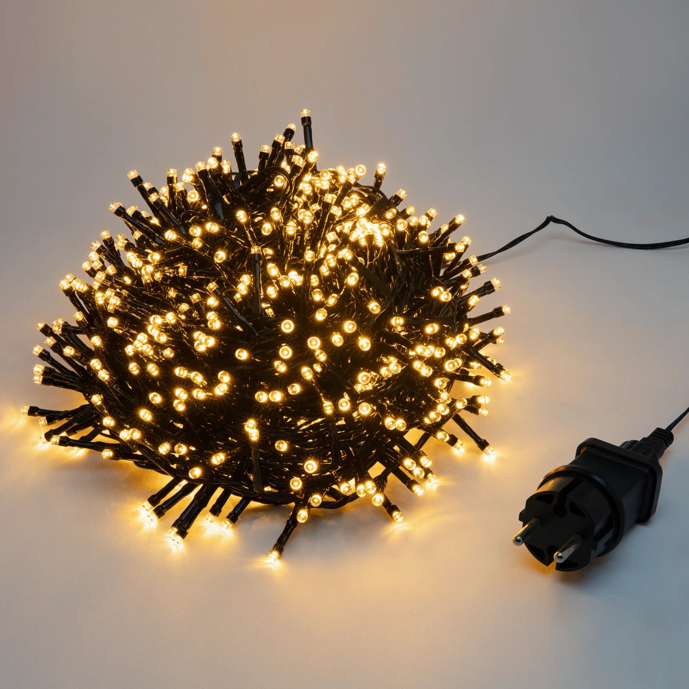 Lyslenke 1000 LED 20 m (svart)