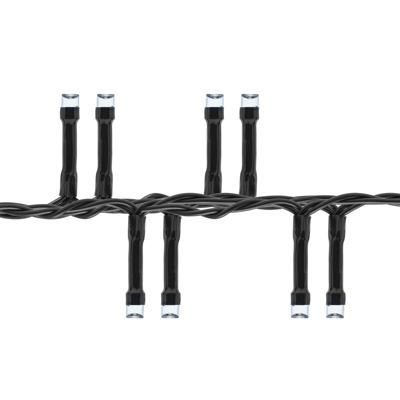 Lyslenke Klynge 2250 LED 15 m (svart)