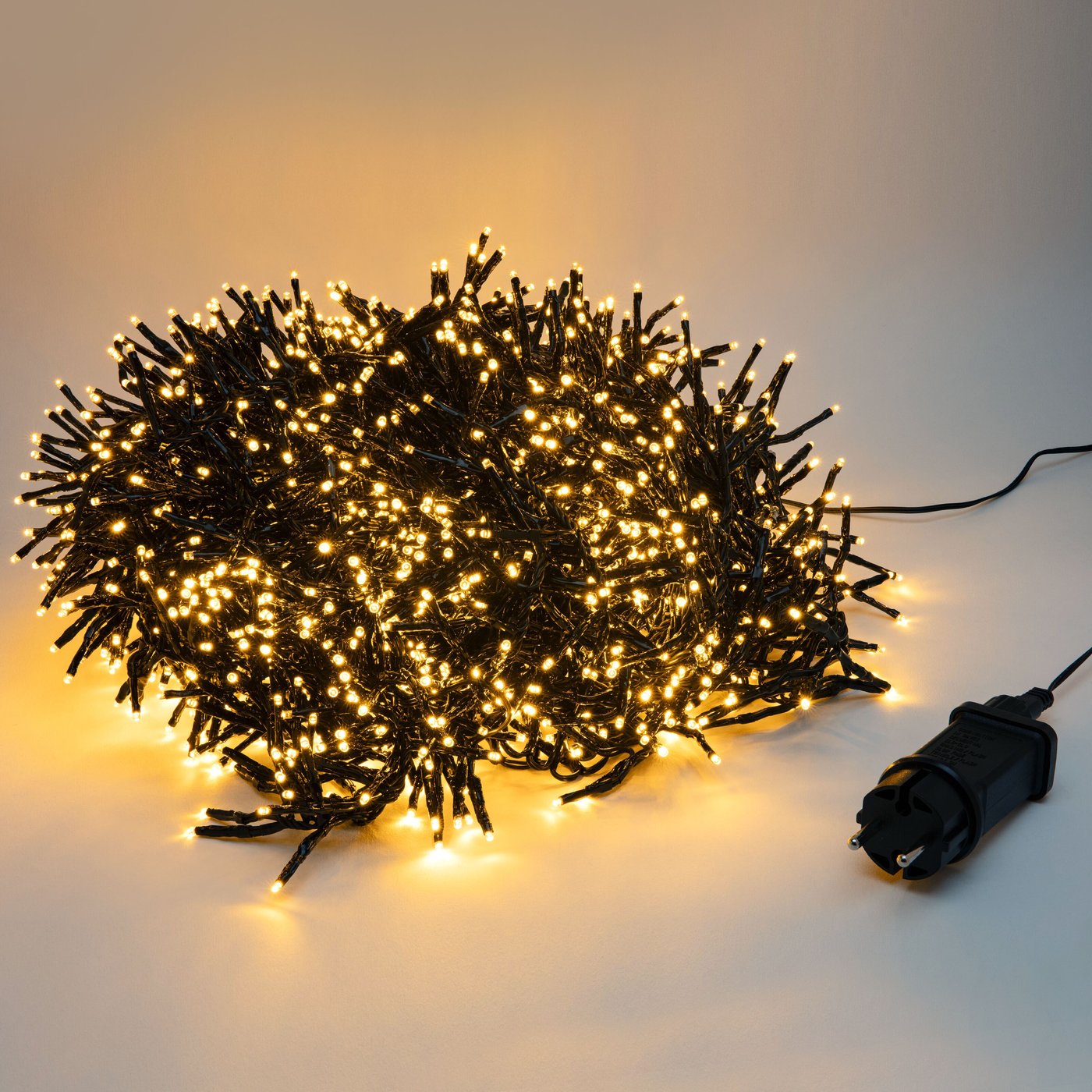 Lyslenke Klynge 2250 LED 15 m (svart)