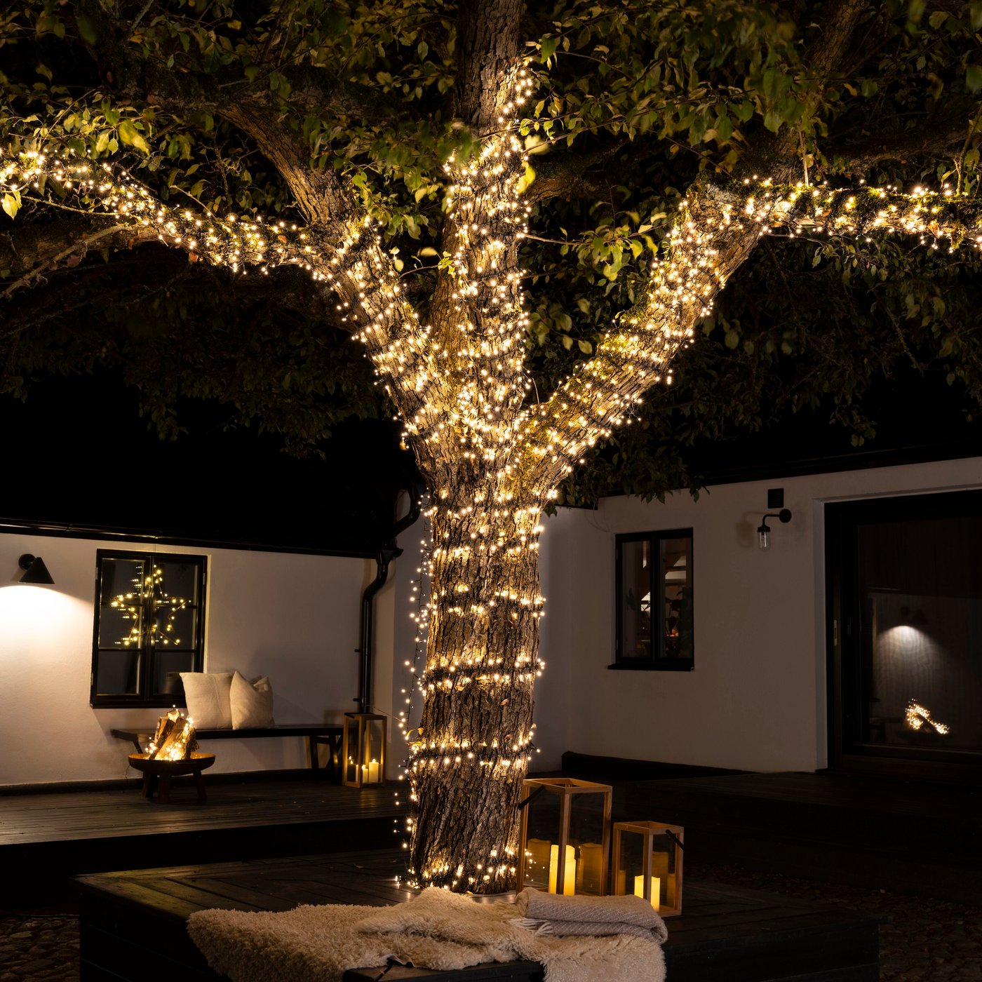 Ljusslinga Kluster 2250 LED 15 m (klar)