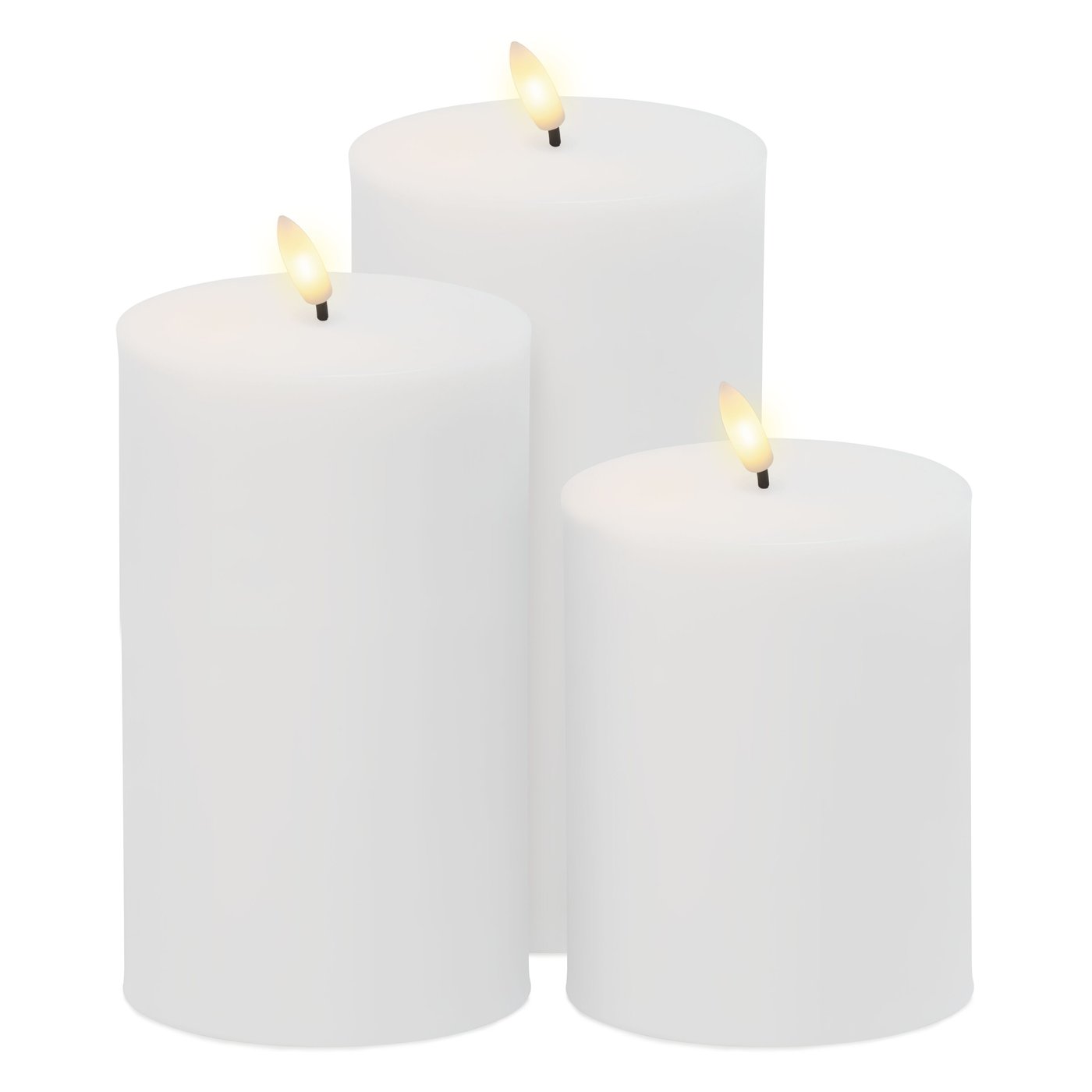 Blockljus LED 3-pack