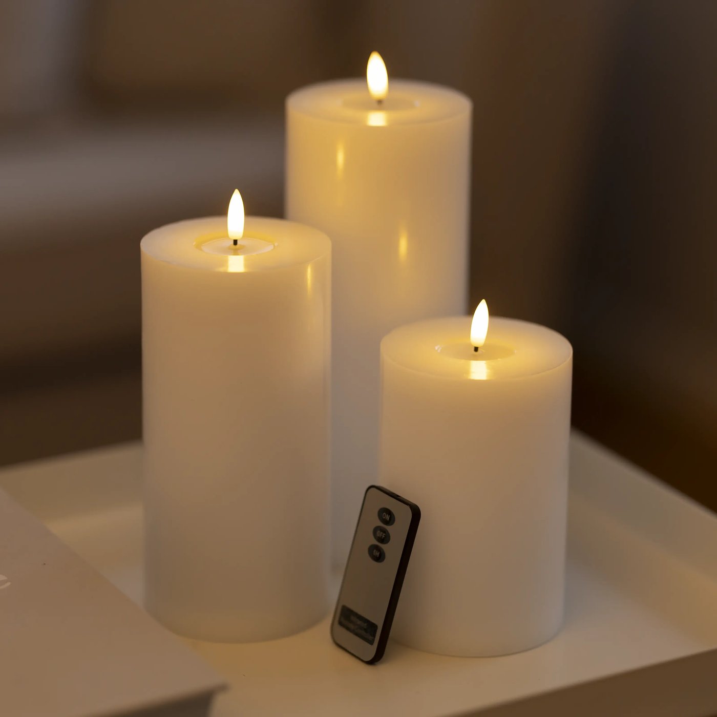 Blockljus LED 3-pack