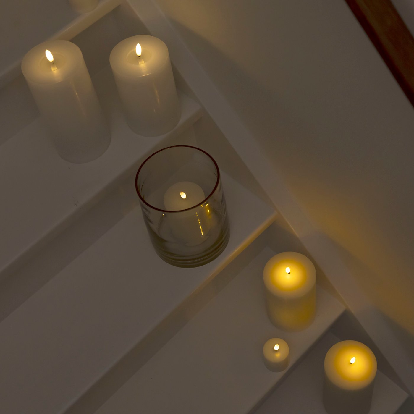 Blockljus LED 3-pack