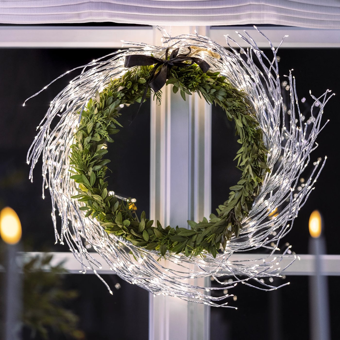 Lyskrans Ring 936 LED Ø50 cm (sølv)