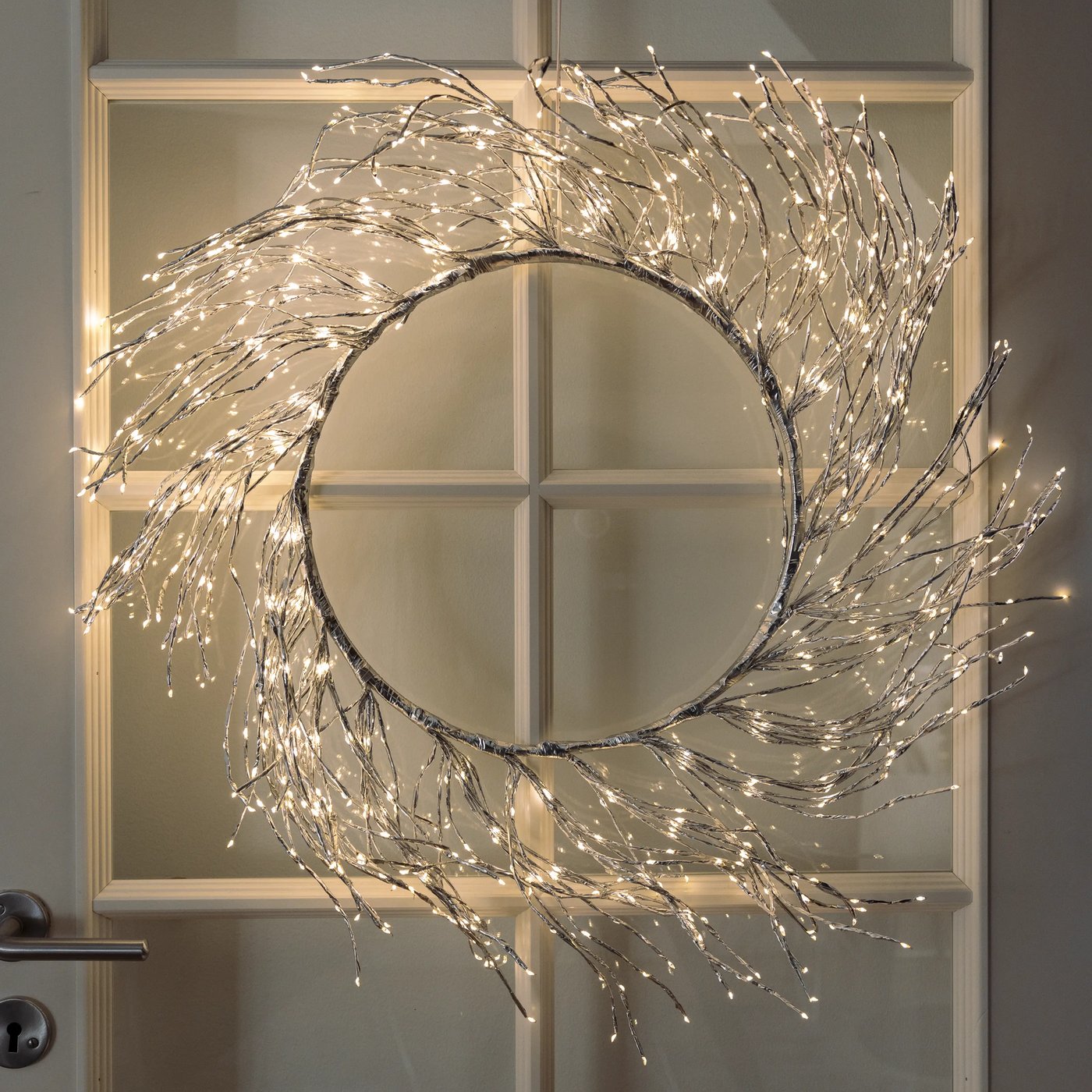 Lyskrans Ring 936 LED Ø50 cm (sølv)