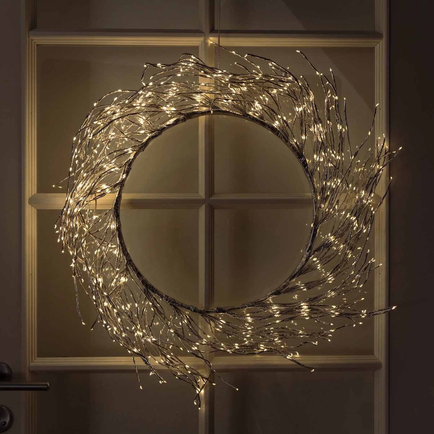 Lyskrans Ring 936 LED Ø50 cm (sølv)