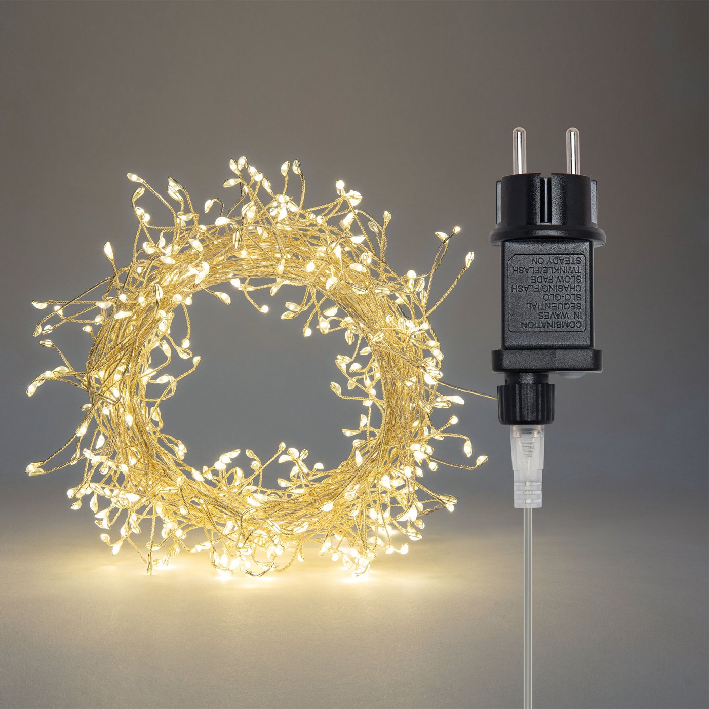 Lyslenke Klynge 460 LED 5 m (sølv)