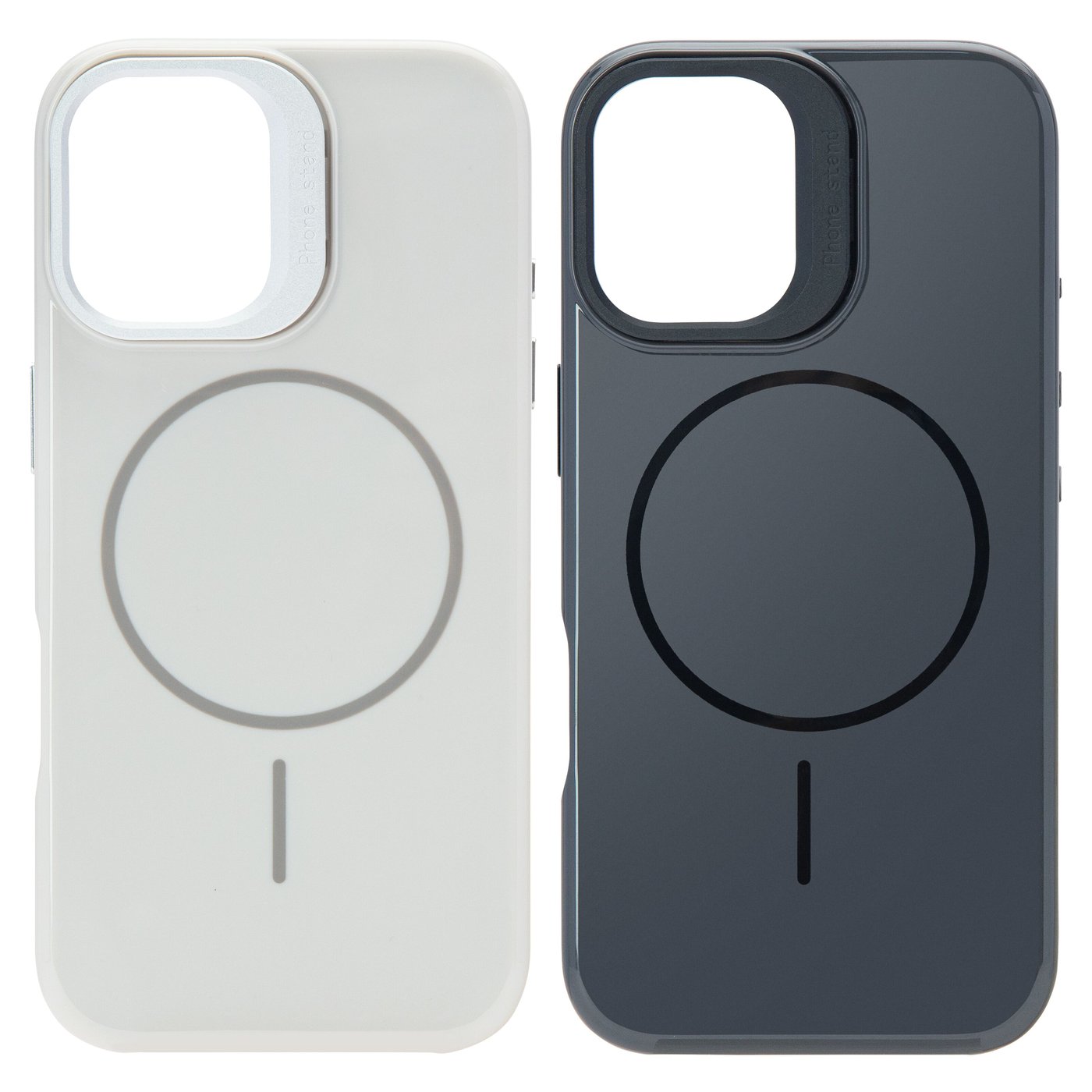 Linocell Flip Stand Case Mobilskal för iPhone 17 Vit