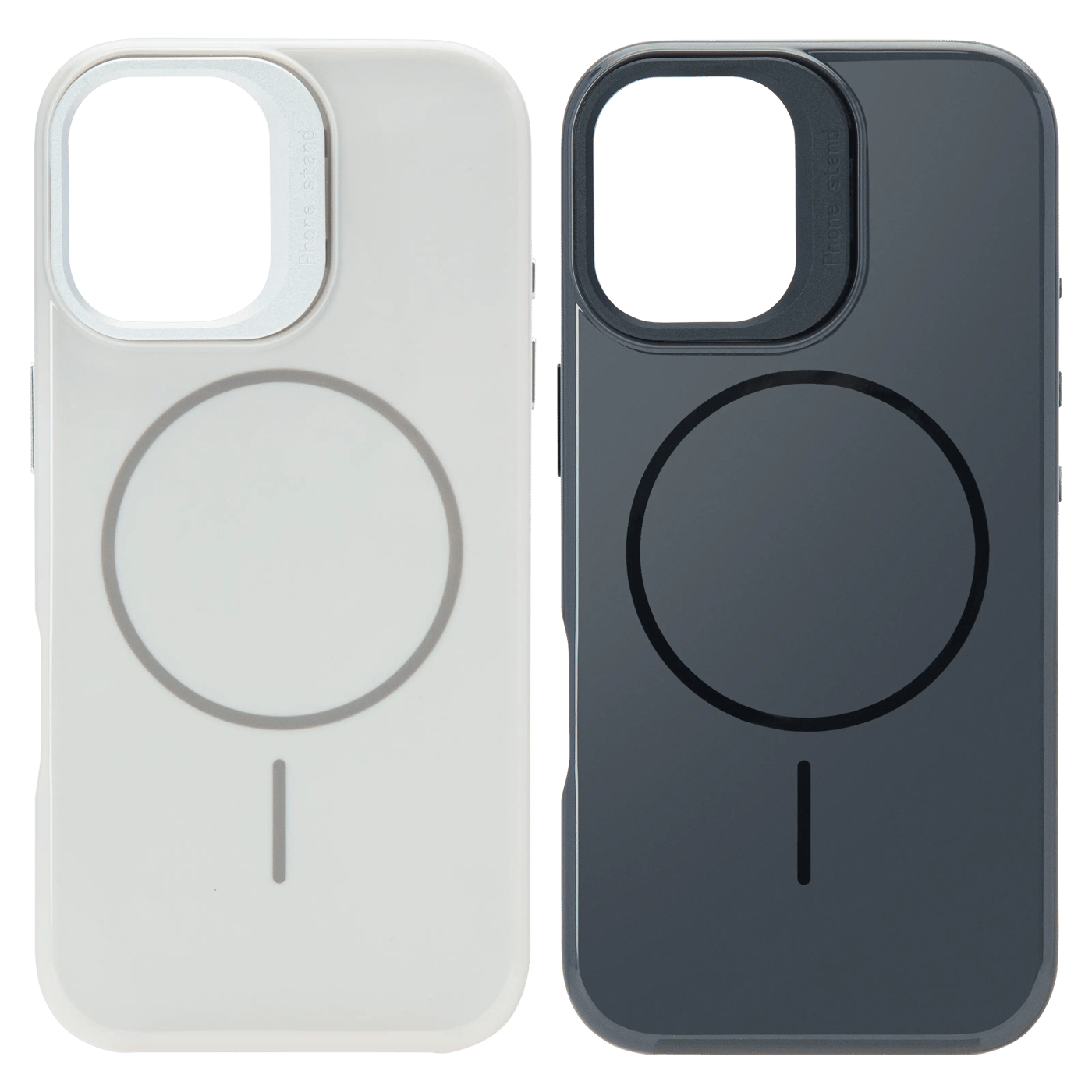 Linocell Flip Stand Case Mobildeksel for iPhone 17 Svart