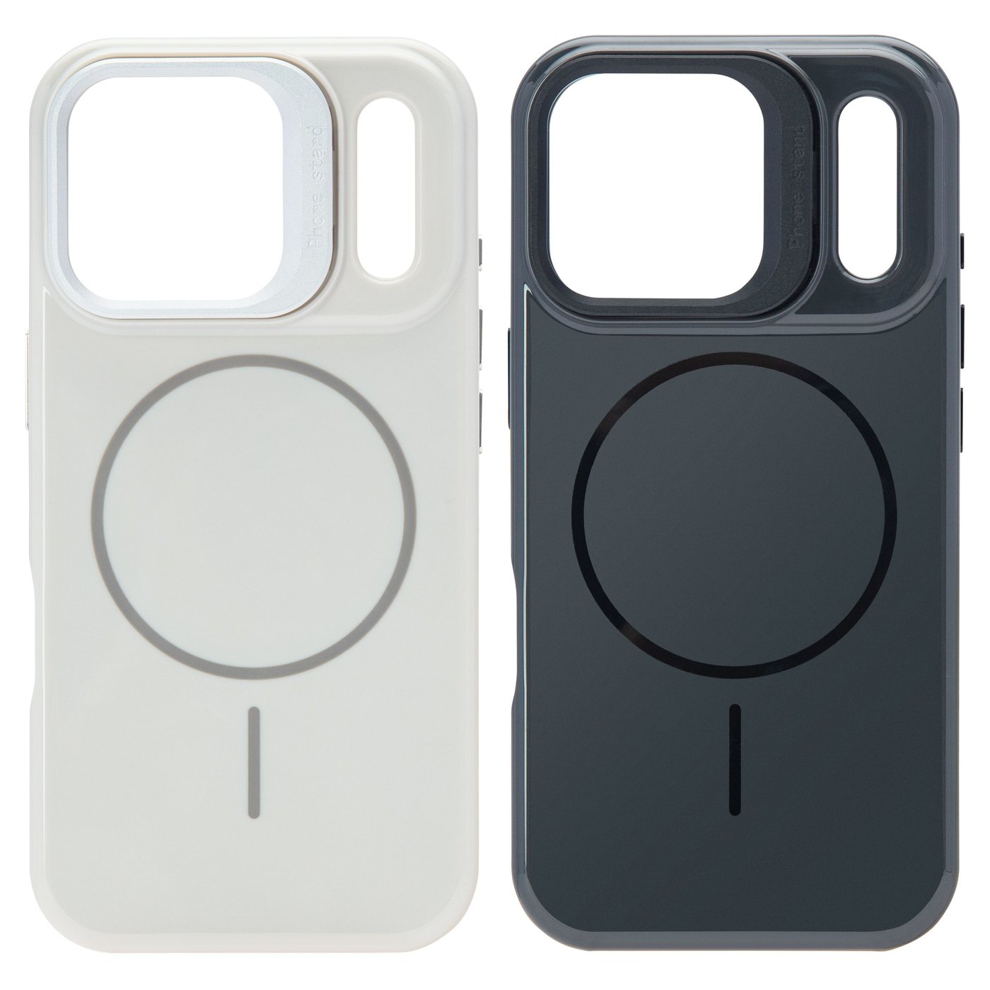 Linocell Flip Stand Case Mobilskal för iPhone 17 Pro Svart