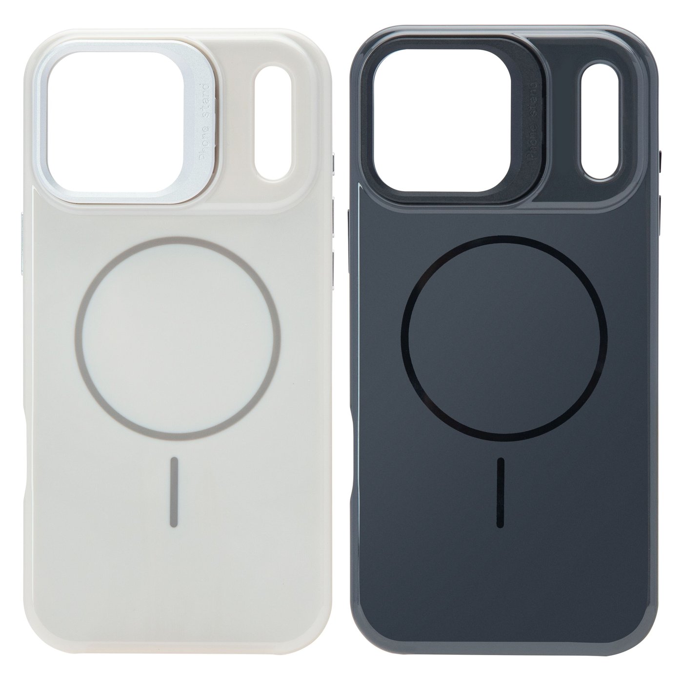 Linocell Flip Stand Case Mobilskal för iPhone 17 Pro Max Vit