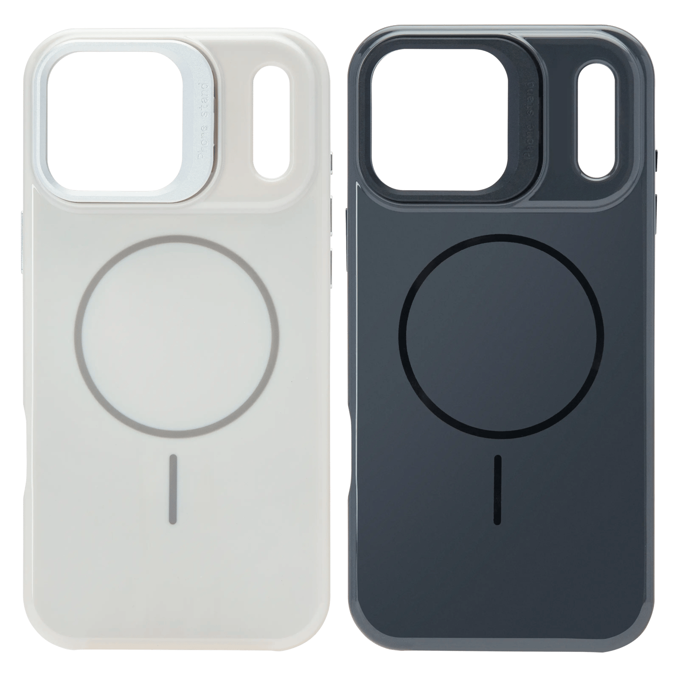 Linocell Flip Stand Case Mobildeksel for iPhone 17 Pro Max / 18 Pro Max Svart