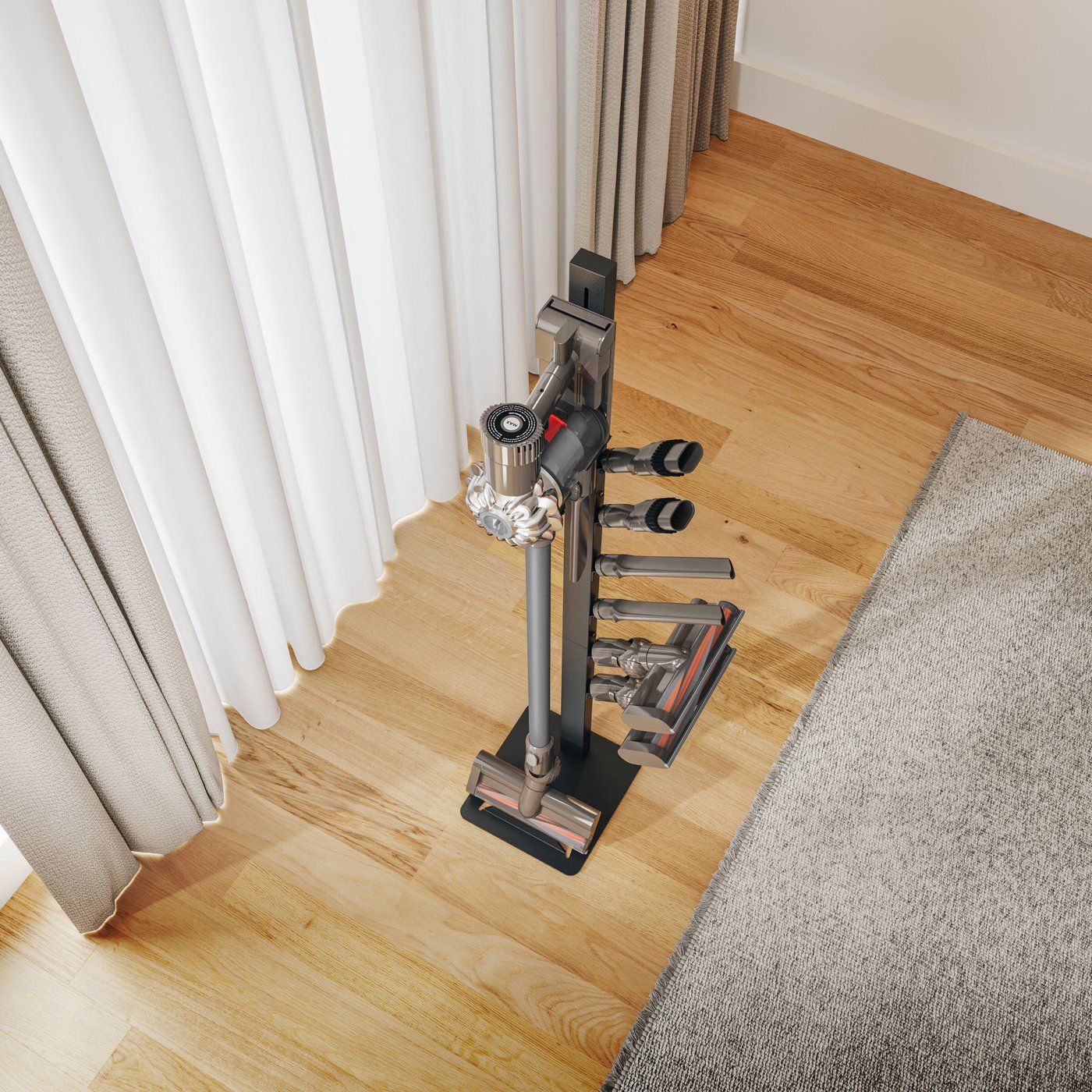 Golvställ till skaftdammsugare