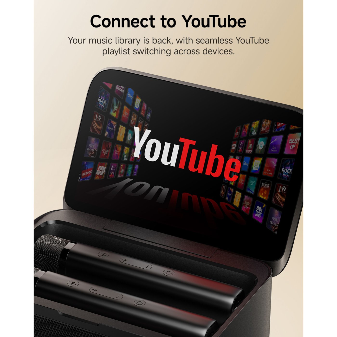 Ikarao Shell S3 Bärbar karaokemaskin med 7" HD-skärm