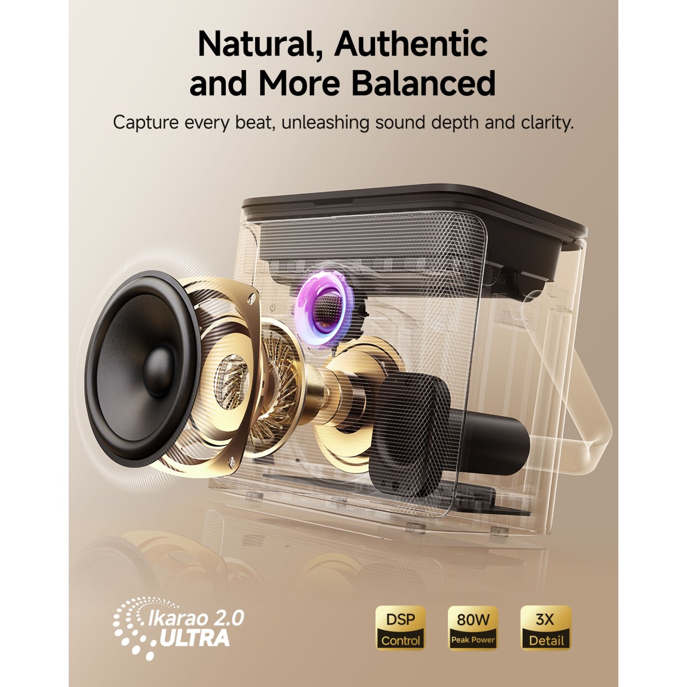 Ikarao Shell S3 Bärbar karaokemaskin med 7" HD-skärm